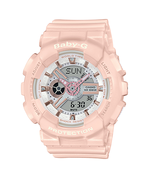 BA110RG-4A | BABY-G Light Pink Watch for Women | CASIO