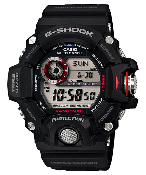GW9400-1 | Black Triple Sensor Rangeman Men's Watch G-SHOCK | CASIO