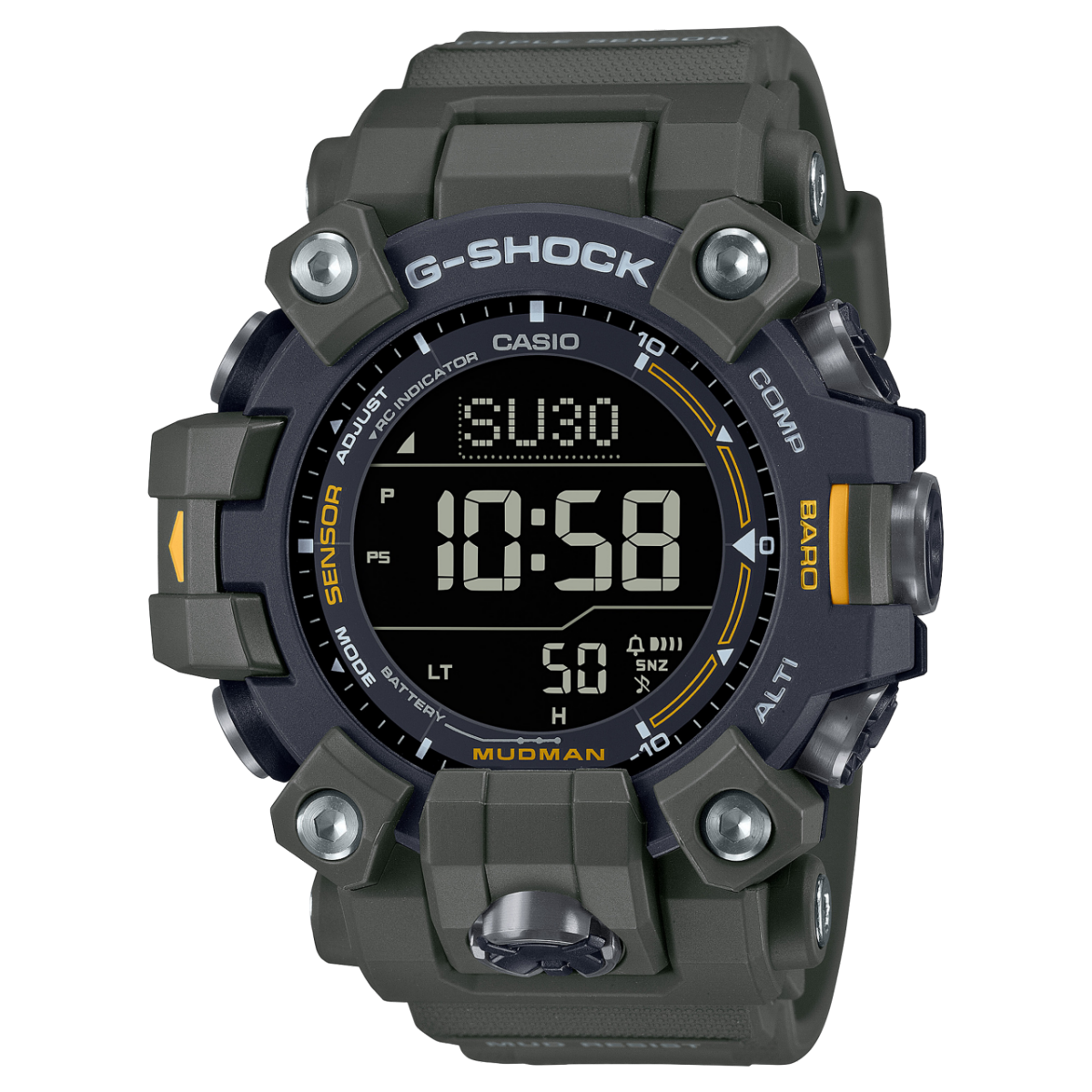 GW9500-3 | G-SHOCK Dark Green + Black Master of G Mudman Watch | CASIO