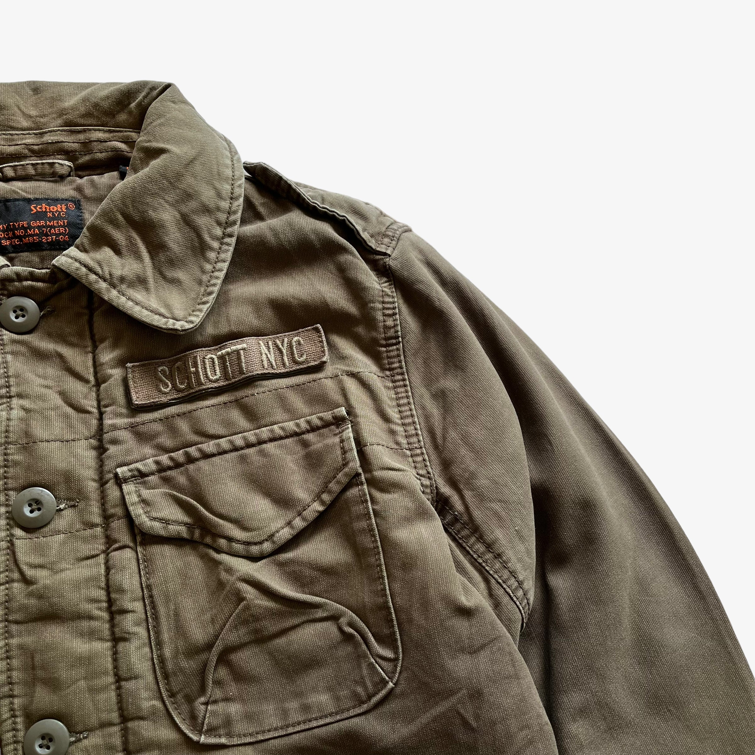 Vintage 90s Men's Schott Army Jacket| Casspio's Dream
