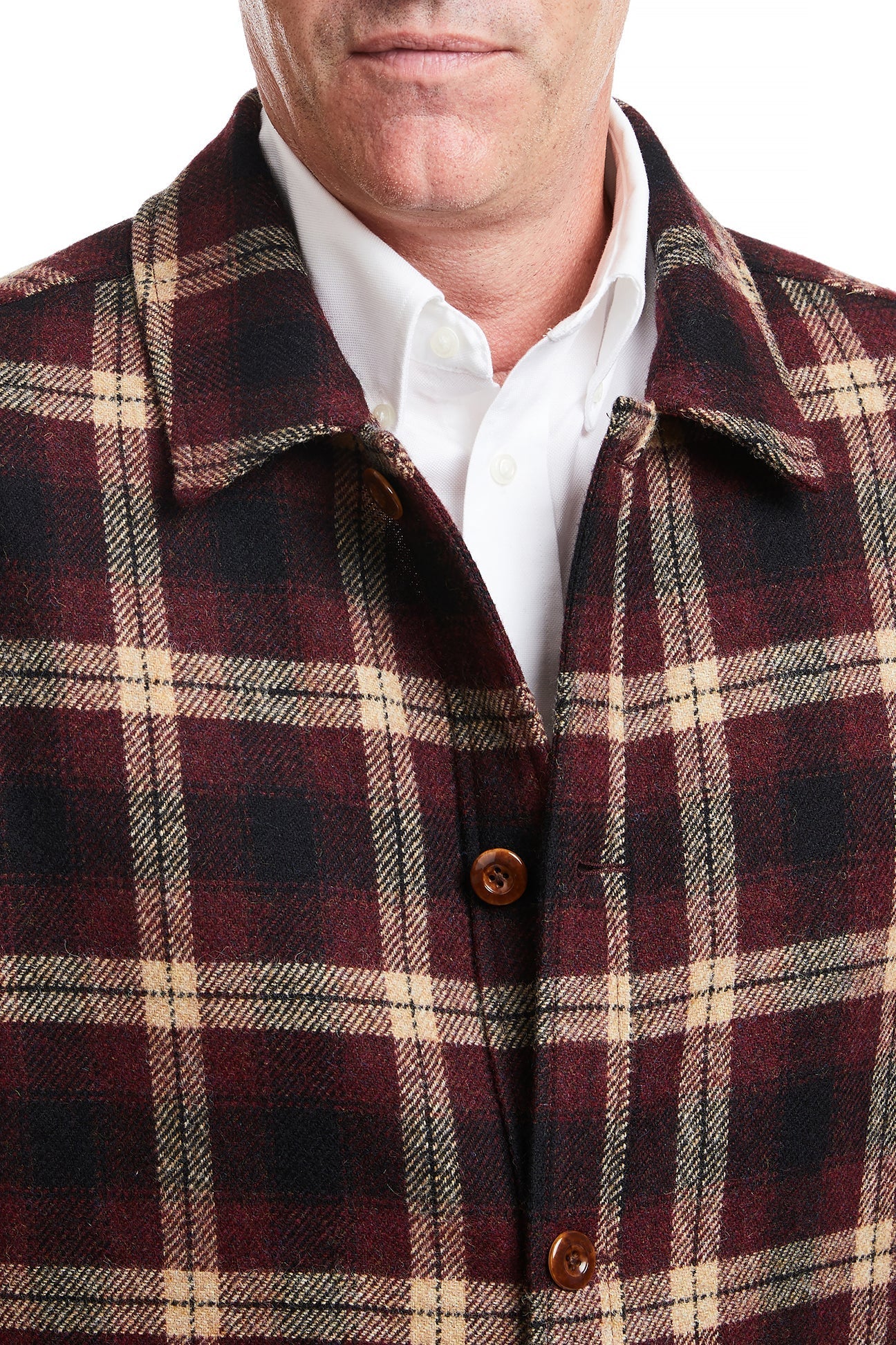 Tweedbank Milled Wool Jacket Red and Tan Plaid – Castaway