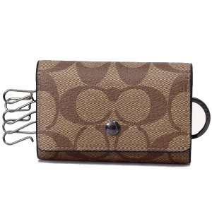 COACH】コーチ コーティングキャンバス シグネチャー5連 リング
