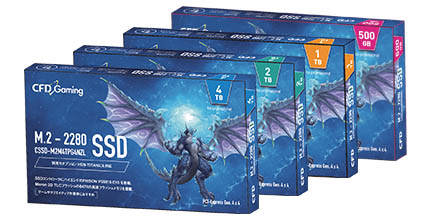 CSSD-M2M1TPG4NZL | CFD Gaming PG4NZL シリーズ M.2接続 SSD 1TB