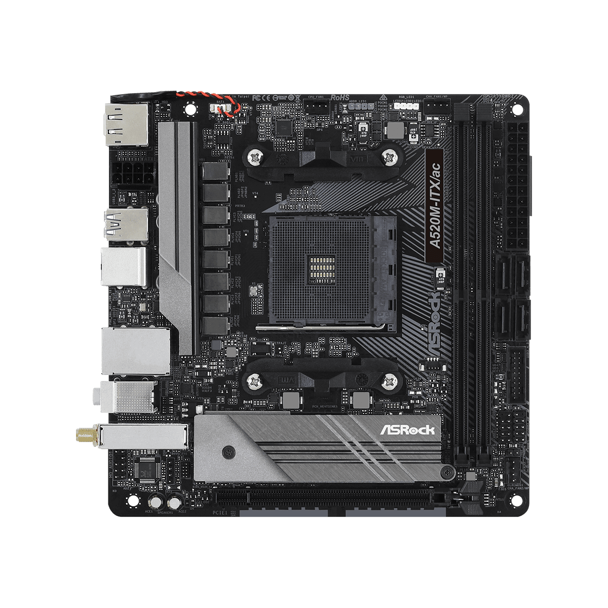A520M-ITX/ac | ASRock(アスロック) Socket AM4 AMD A520 Mini-ITX