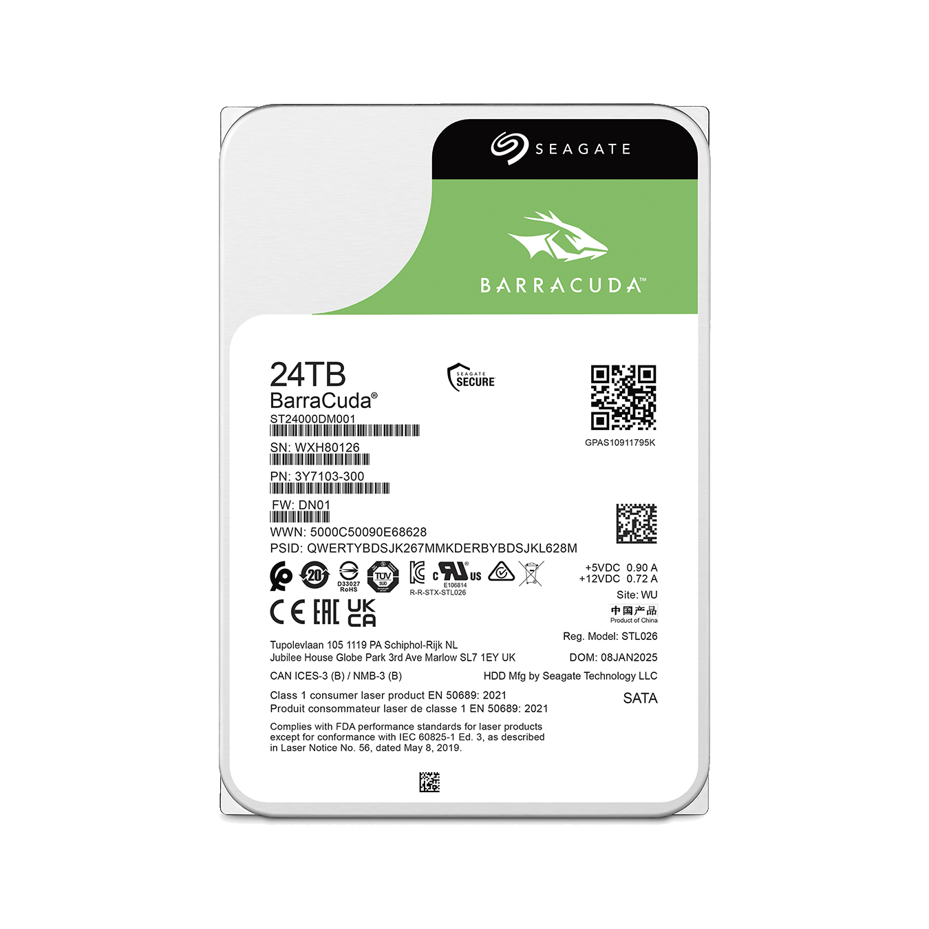 ST24000DM001 | ST24000DM001 | Seagate Barracuda SATA3 6Gbps(SATA6G