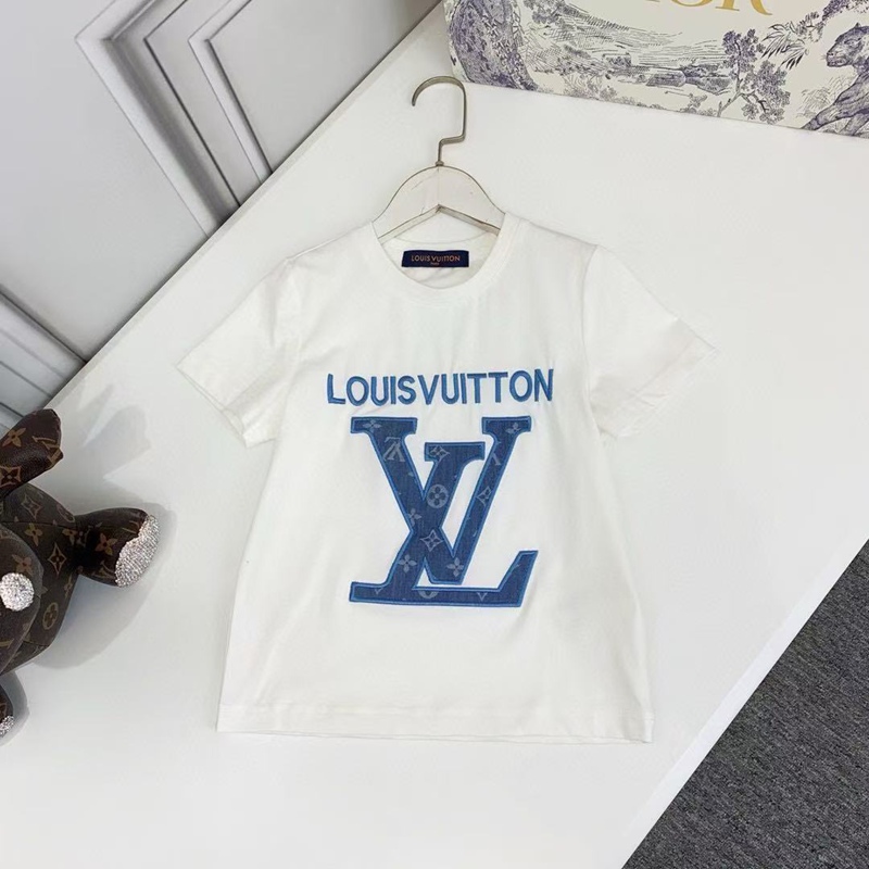 ルイヴィトンキッズ tシャツLV 子供服 ハイブランド韓国風半袖男女児