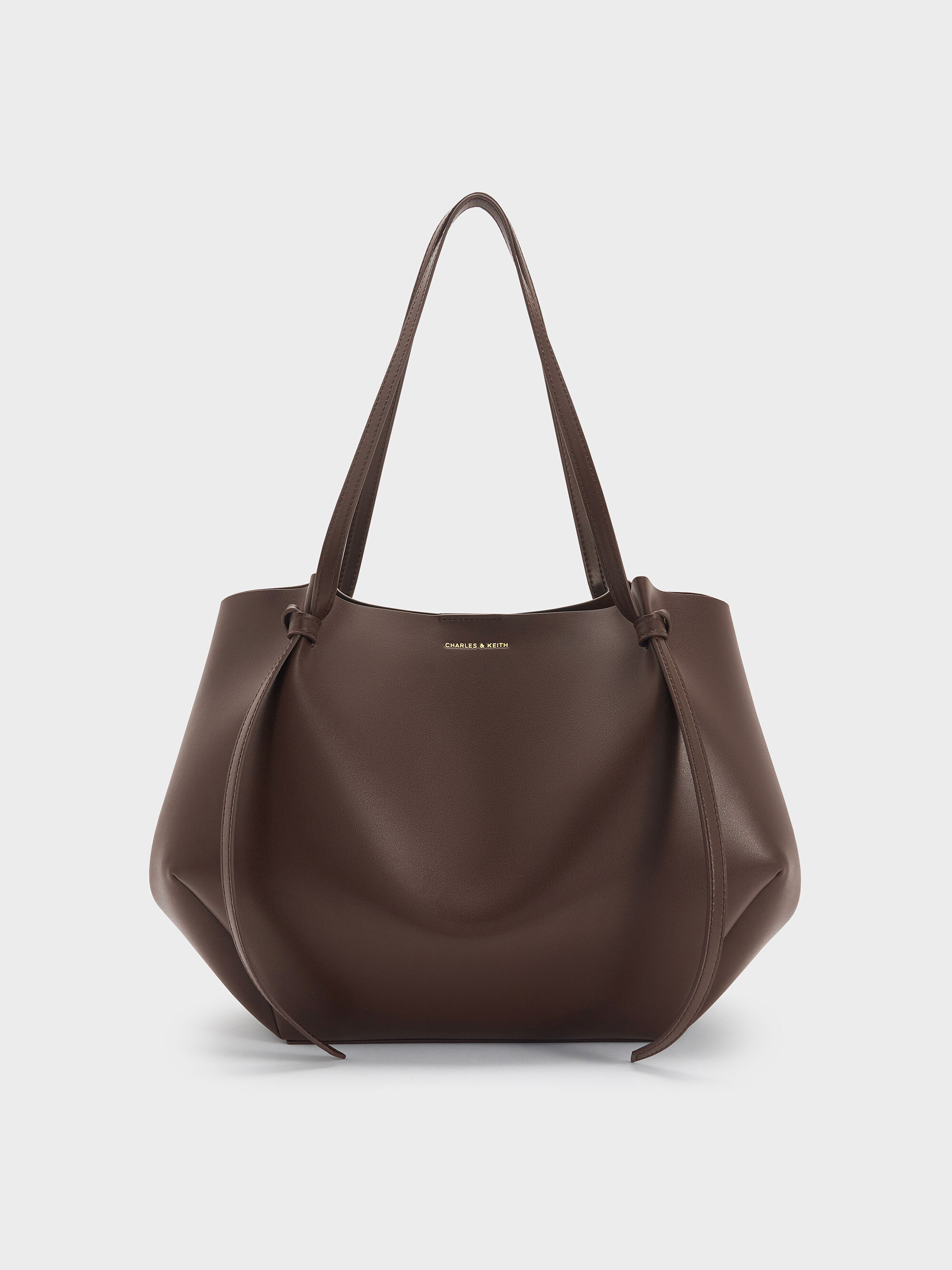 Espresso Brown Xl Calla Tote Bag - Espresso Brown - CHARLES & KEITH US