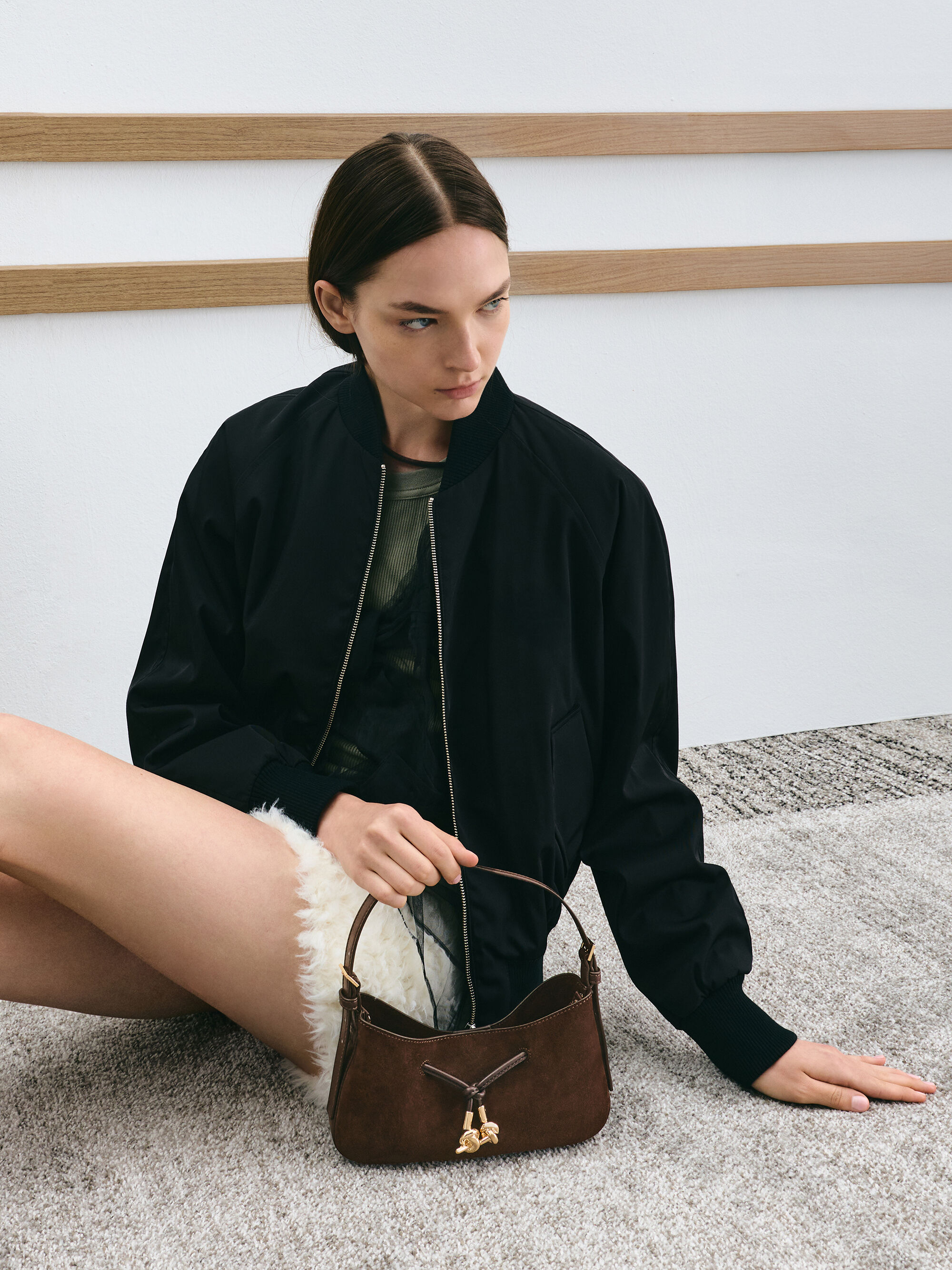 Espresso Brown Mila Shoulder Bag - Espresso Brown - CHARLES & KEITH US