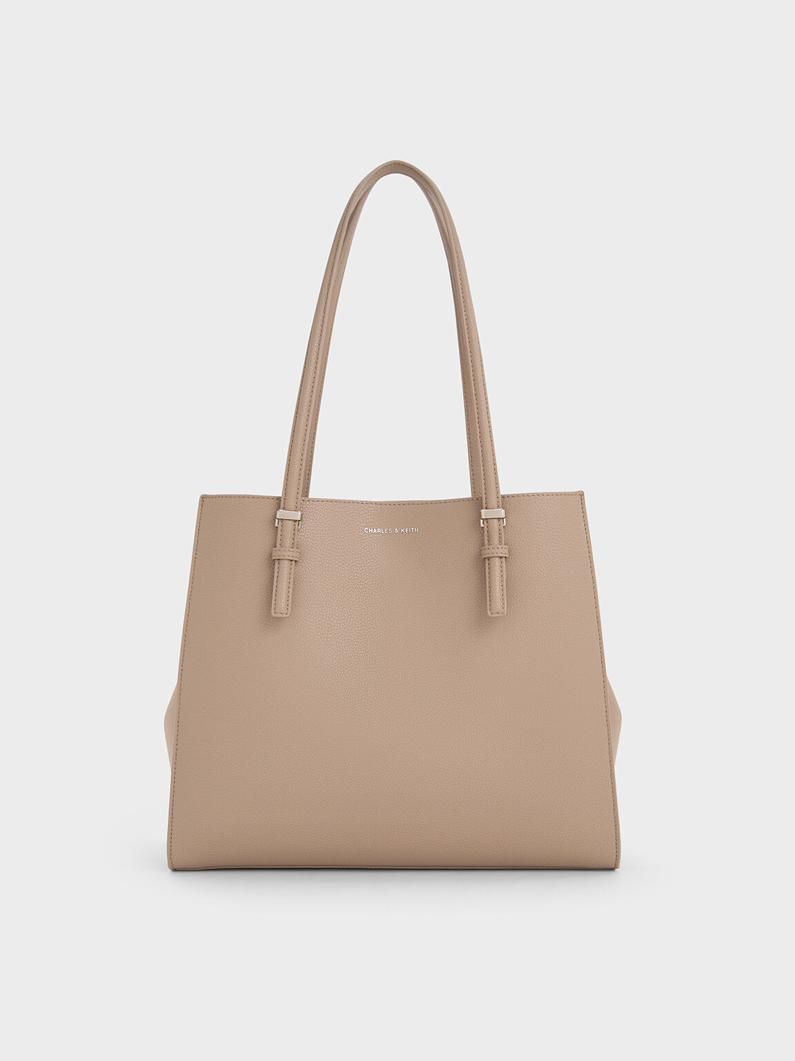 Sansa サンサ クラシックダブルハンドルトートバッグ - トープ