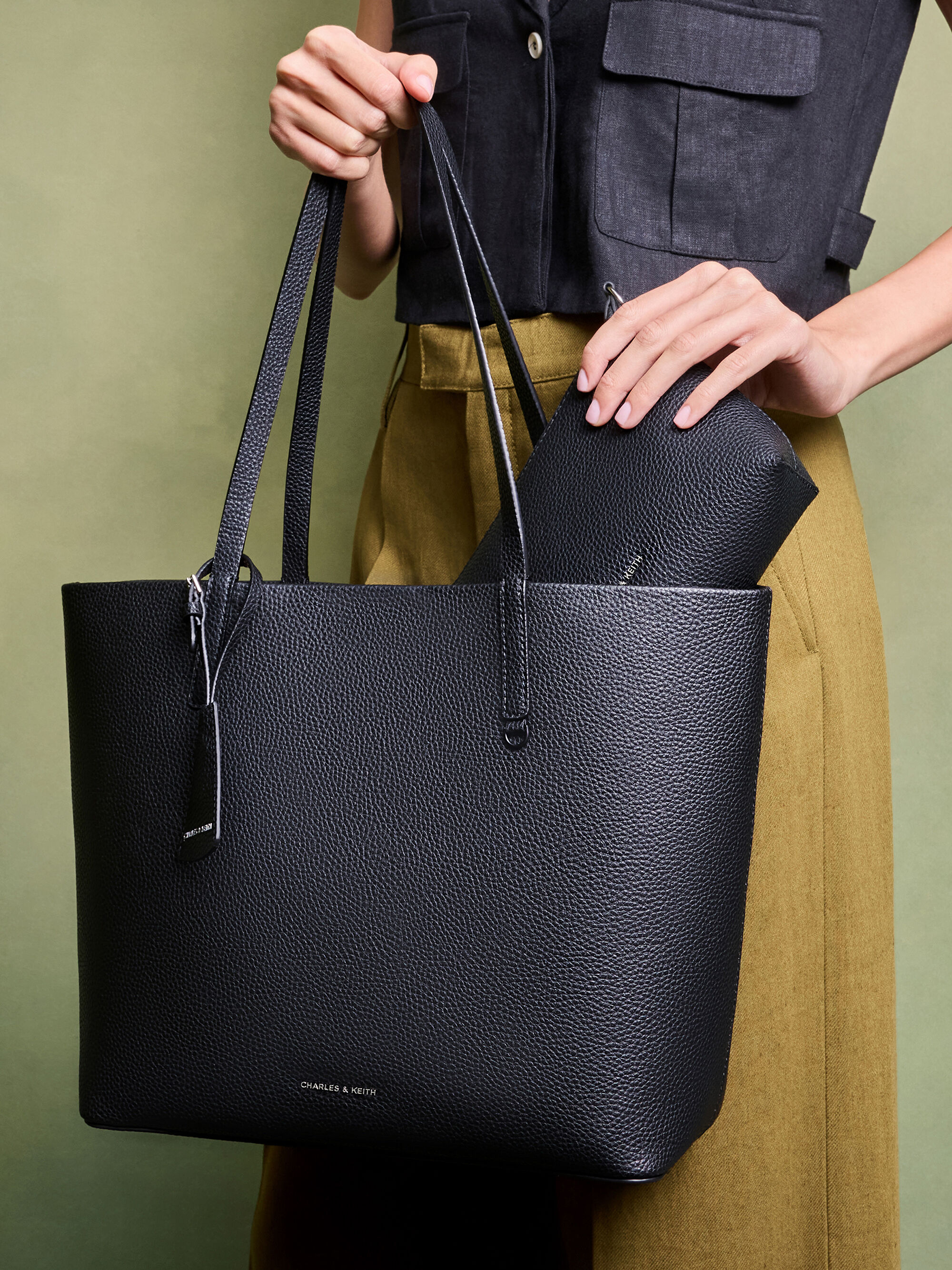 Beryl ベリル トートバッグ - ノワール | CHARLES & KEITH (チャールズ