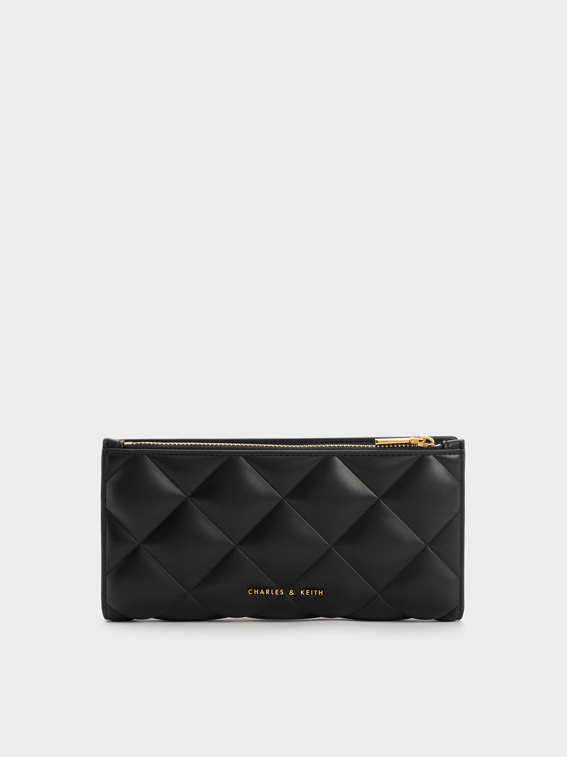 Danika ダニカ キルトロングウォレット - ブラック | CHARLES & KEITH