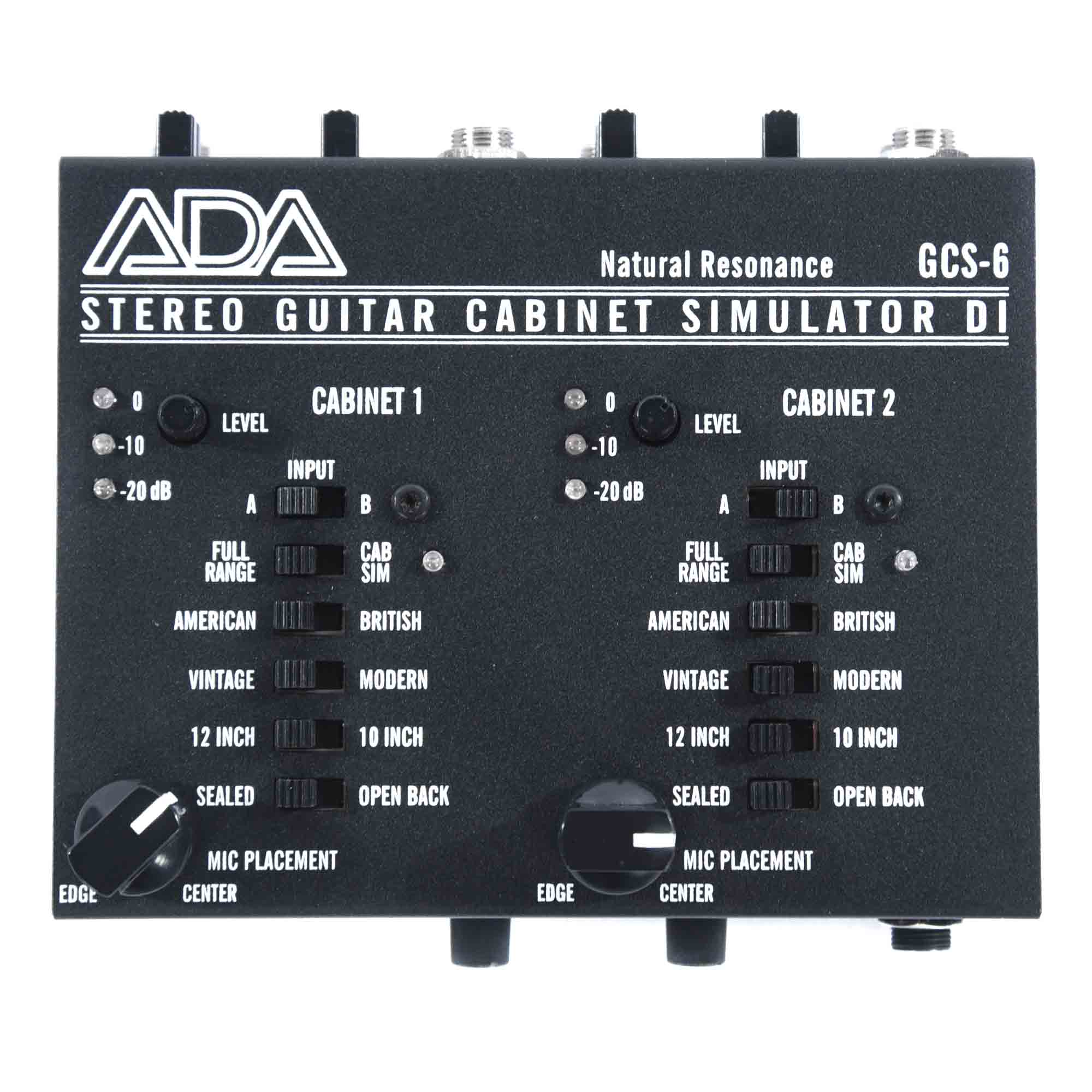A/DA GCS-6 Stereo Guitar Cabinet Simulator & DI with Headphone