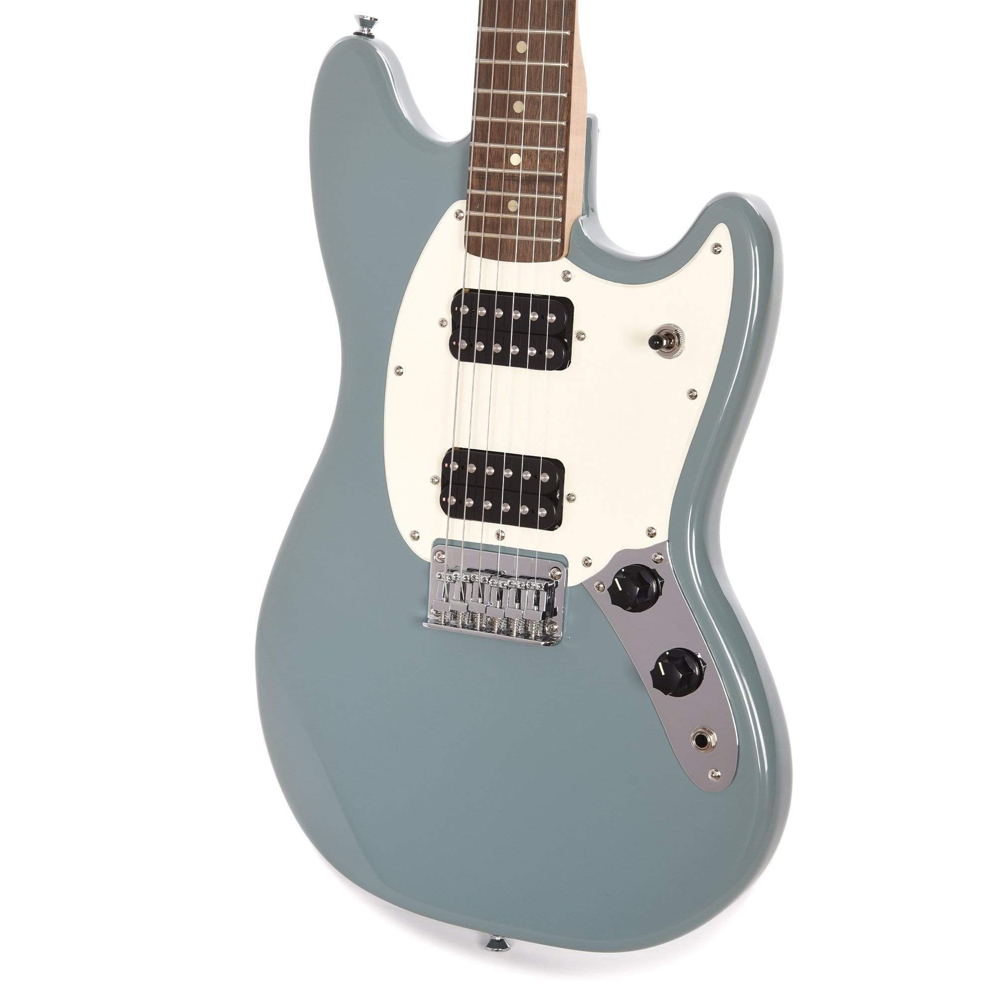 Squier Bullet Mustang HH Sonic Grey – Chicago Music Exchange