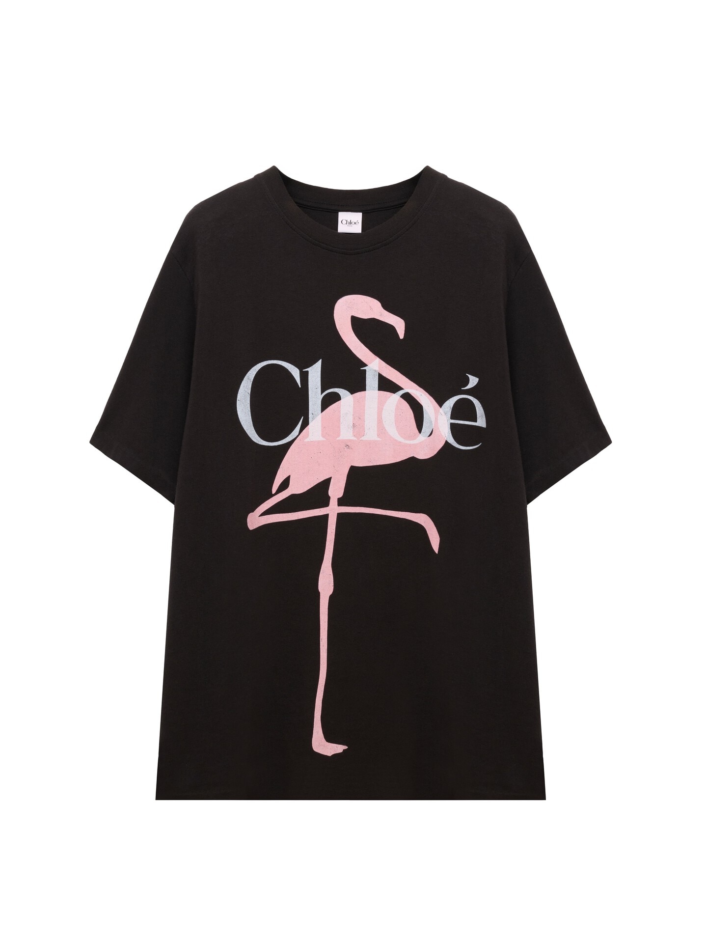 Generous logo T-shirt in cotton jersey Black - Chloé
