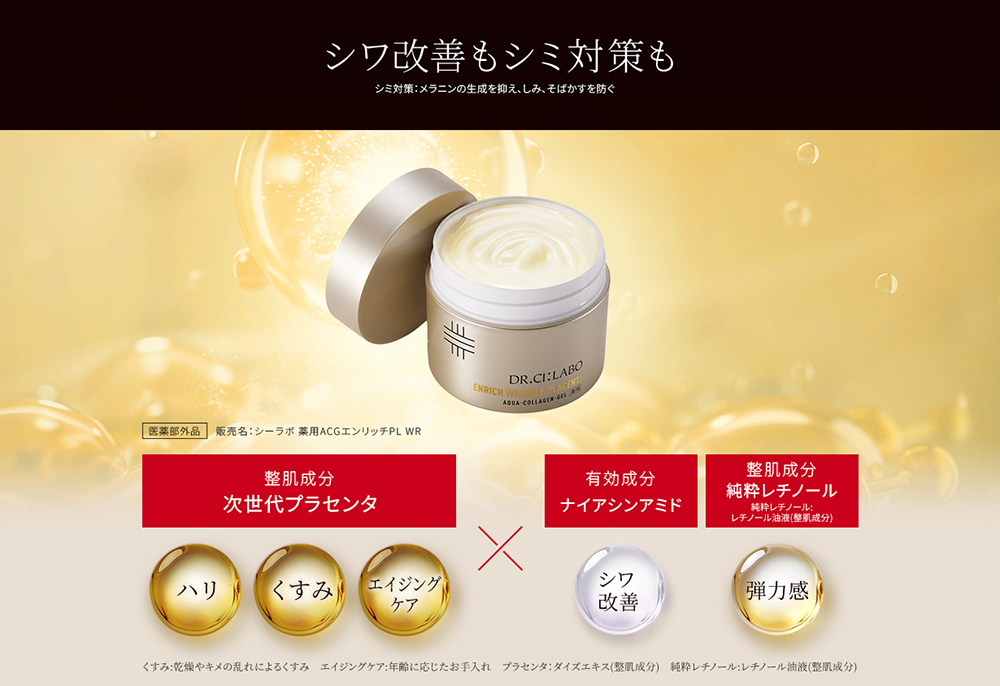 薬用アクアコラーゲンゲル エンリッチリンクルプラセンタ｜口コミ