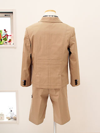 バーバリー チェック柄シャツのベージュスーツ 120 / ブランド