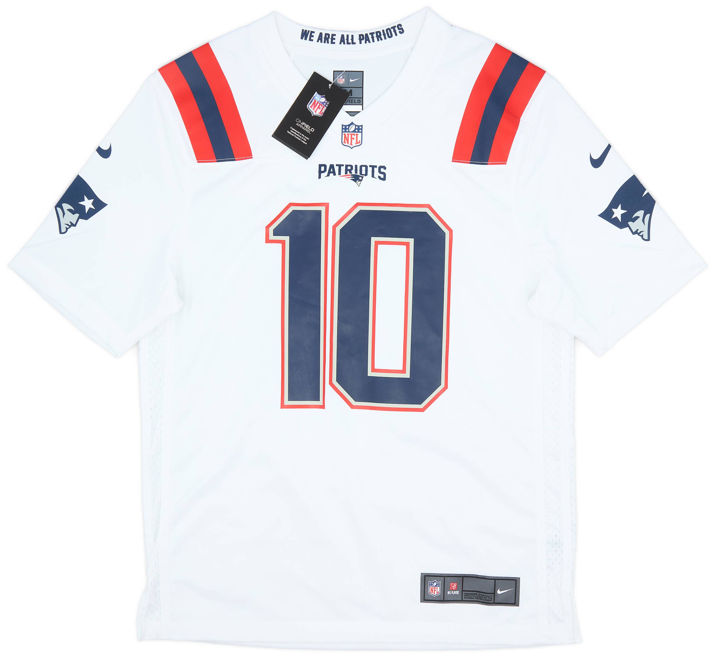 2021-23 New England Patriots Jones #10 Nike Game Away Jersey (M)