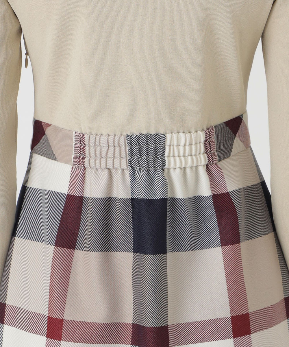 クレストブリッジチェッククロッシングビエラドッキングドレス（ドレス