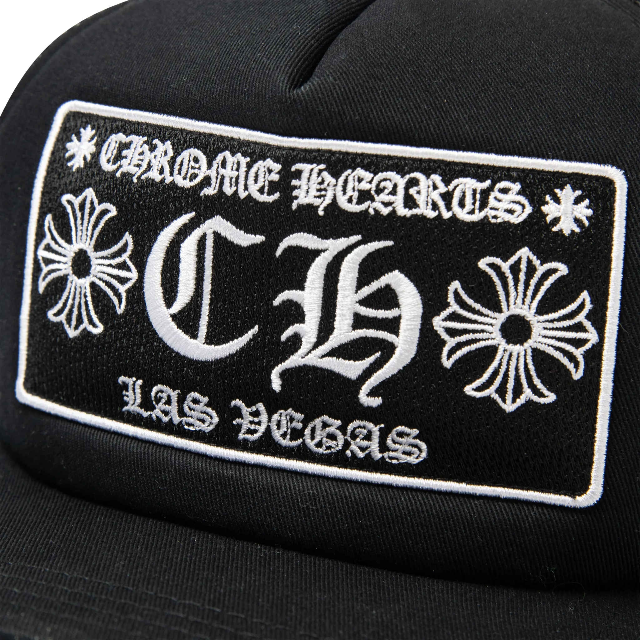 Chrome Hearts CH Las Vegas Black Trucker Cap | 1383 100000701CLVT-BLAC