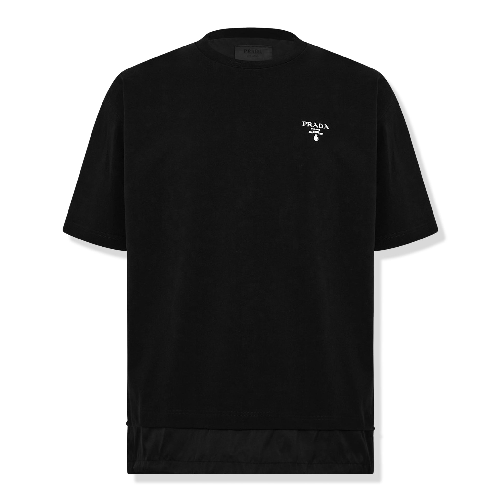 Prada Pocket Re-Nylon Black T Shirt | UJN661S22111CK