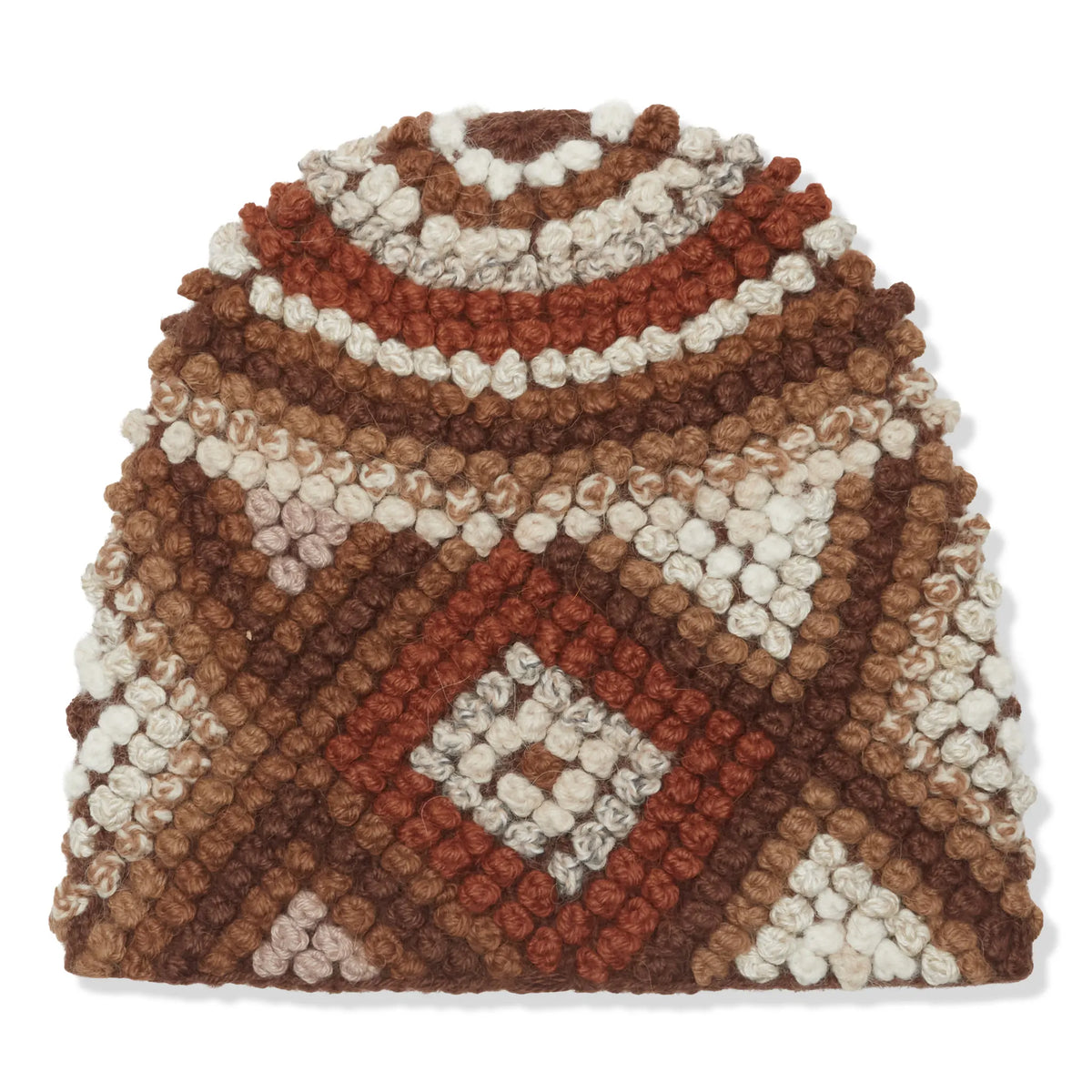 Supreme Textured Knit Brown Beanie (FW25) | FW25BN59-BROWN