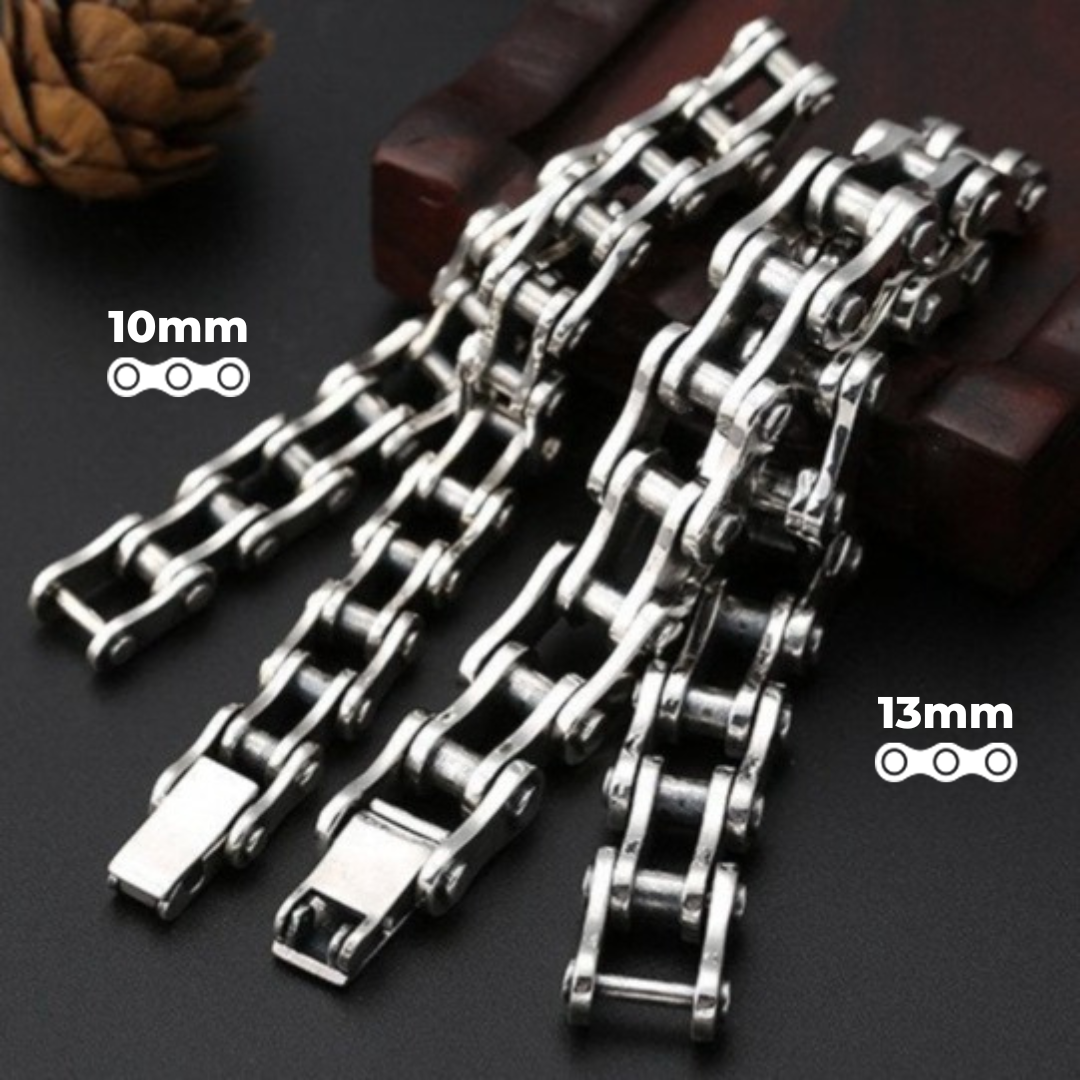 Cycolinks 925 Sterling Silver Bike Chain Bracelet 10mm/13mm
