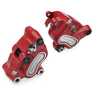 6-PISTON DIFFERENTIAL BORE ブレーキキャリパー レッド - Arlen Ness