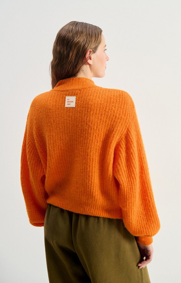 Women's cardigan East - FLUO CITRUS 50 Long sleeve Orange - H25