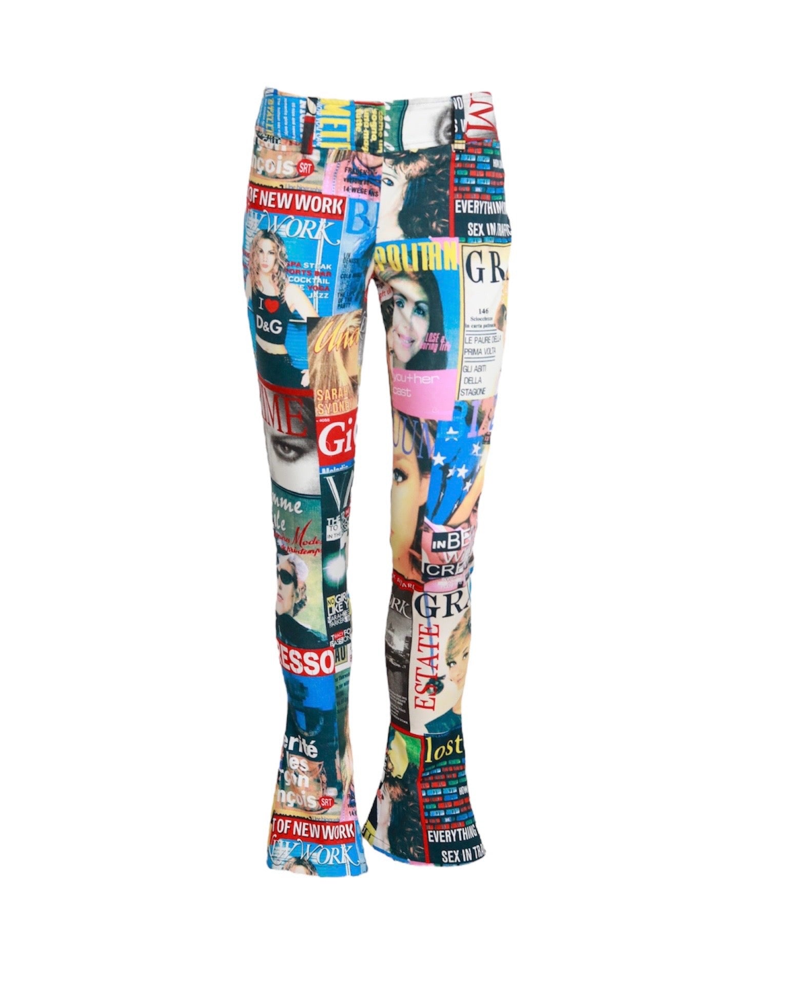 SS 2001 Iconic Dolce & Gabbana magazine print trousers – Amiata