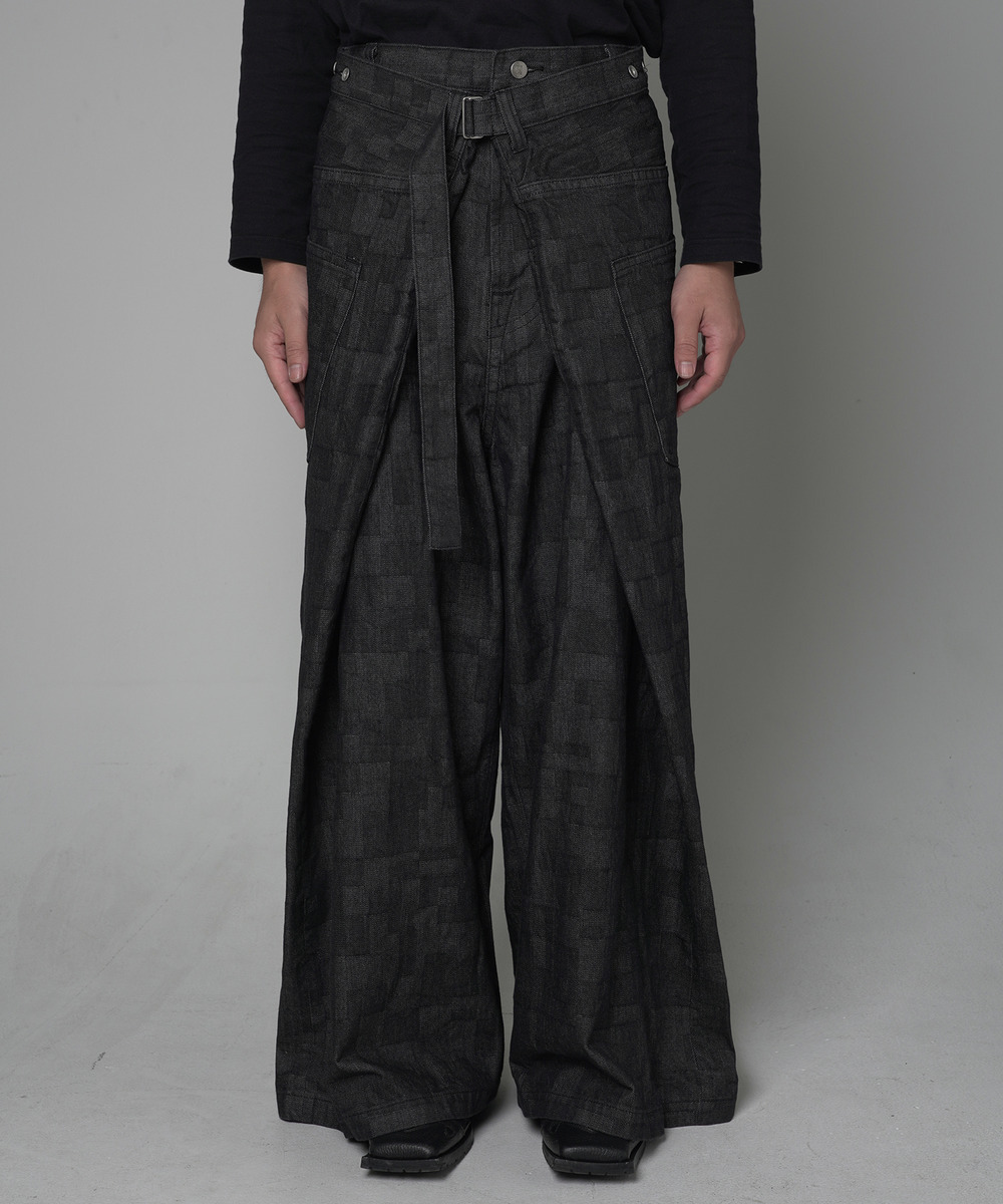 WRAP AZ DENIM WIDE PANTS｜ANREALAGE OFFICIAL ONLINE SHOP