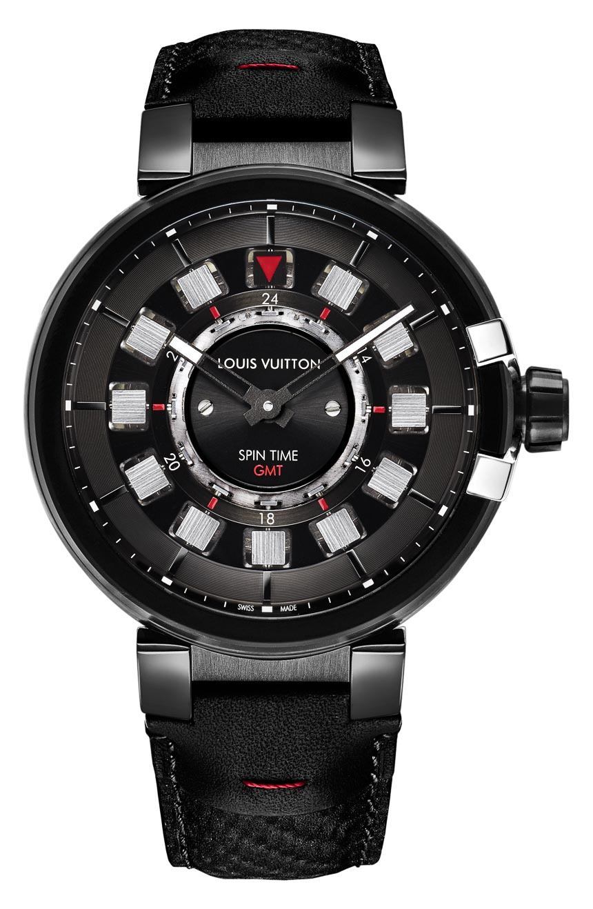 Louis Vuitton Tambour éVolution GMT In Black Watches For 2015