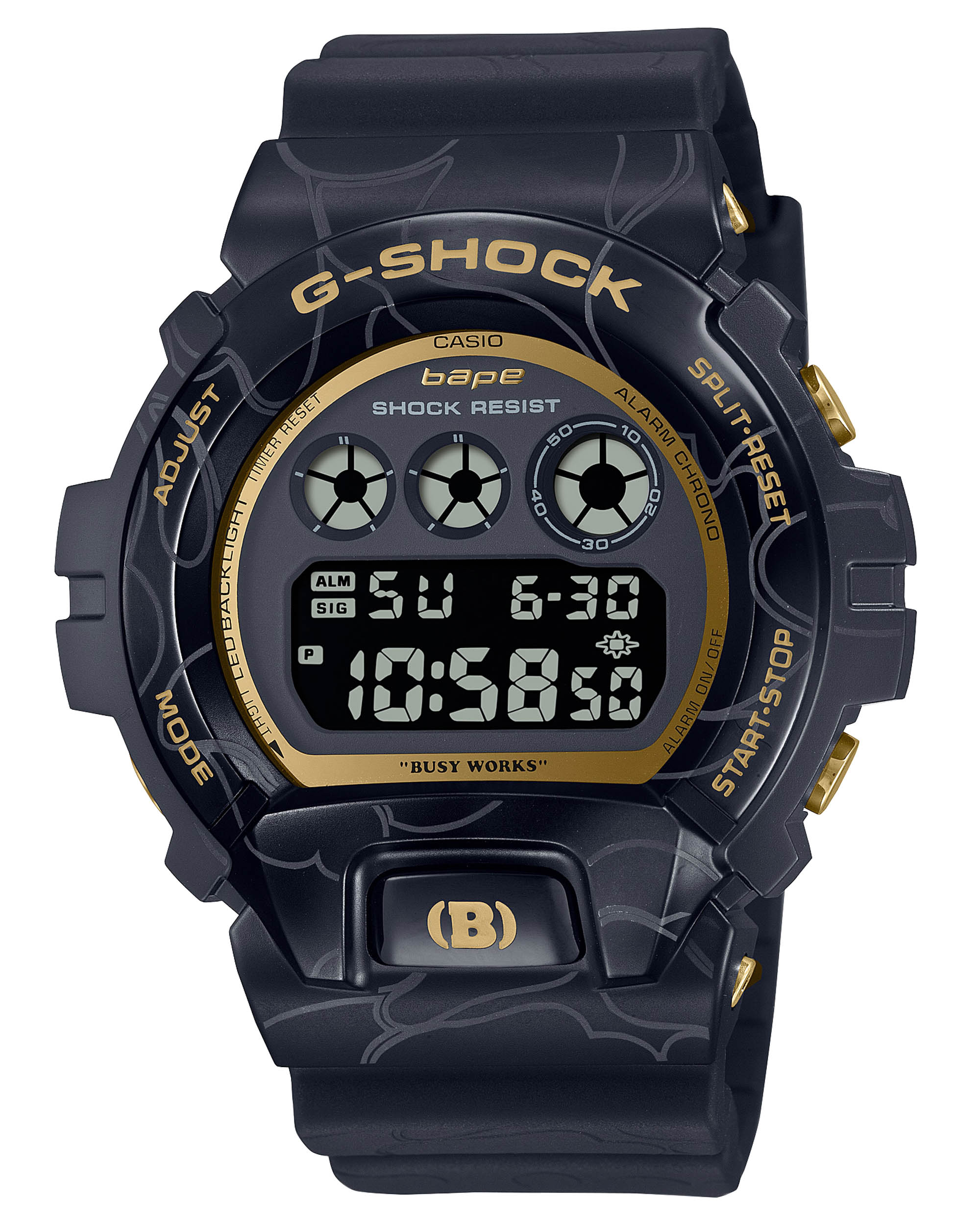 New Release: Casio G-Shock X A Bathing Ape GM-6900BAPE-1 Watch