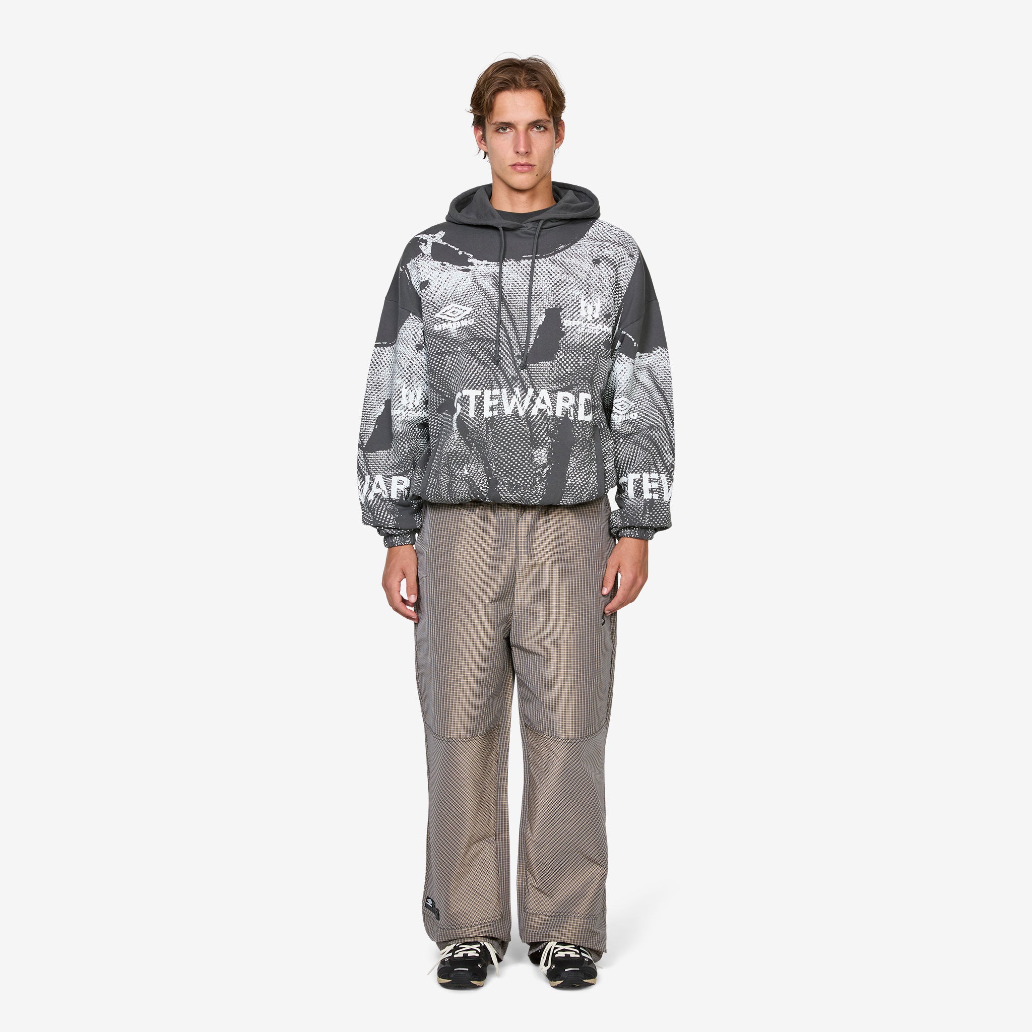 Steward Vest Masked Hoodie Dark Grey – Above The Clouds