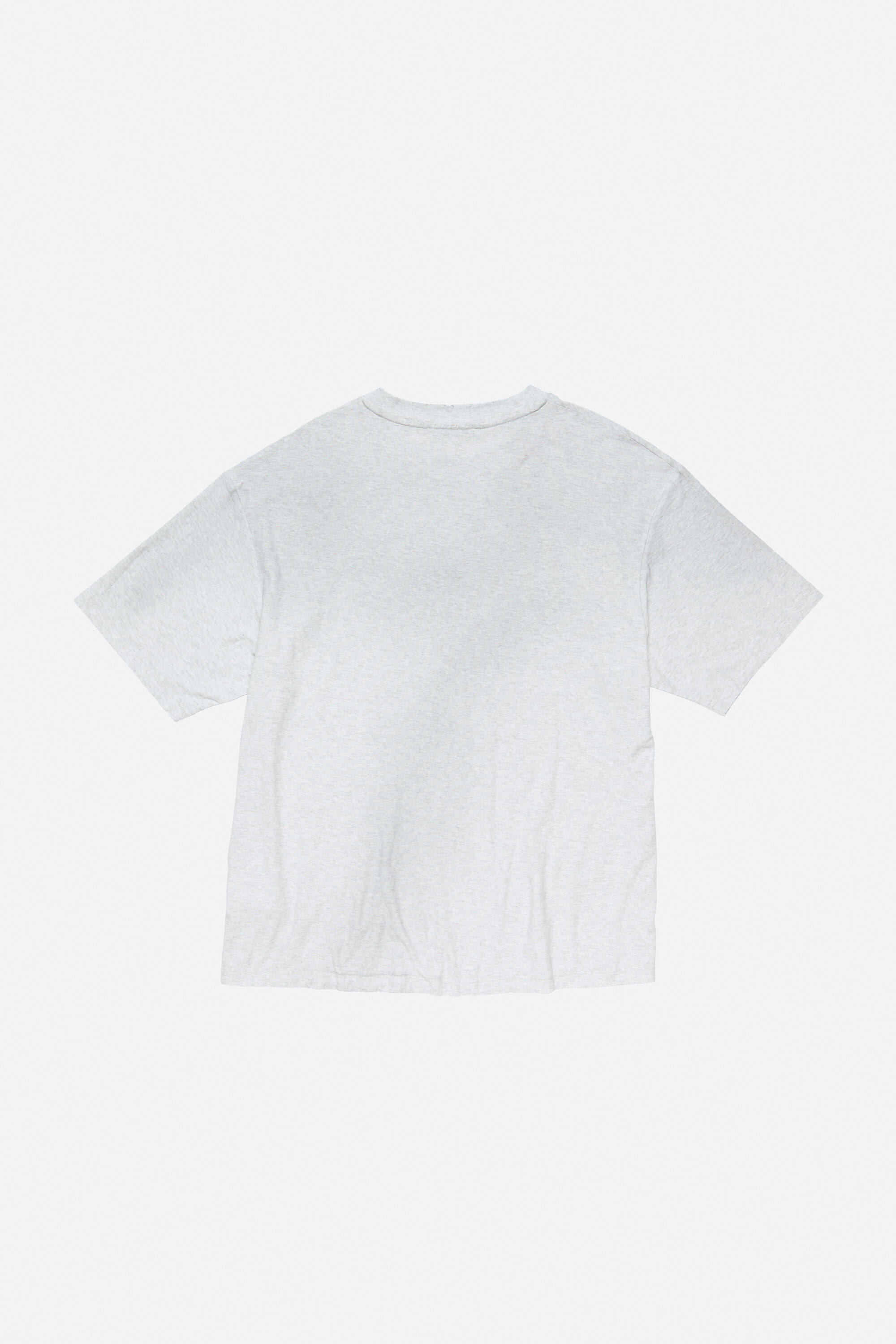 Acne Studios - Logo t-shirt - Relaxed unisex fit - Pale Grey Melange