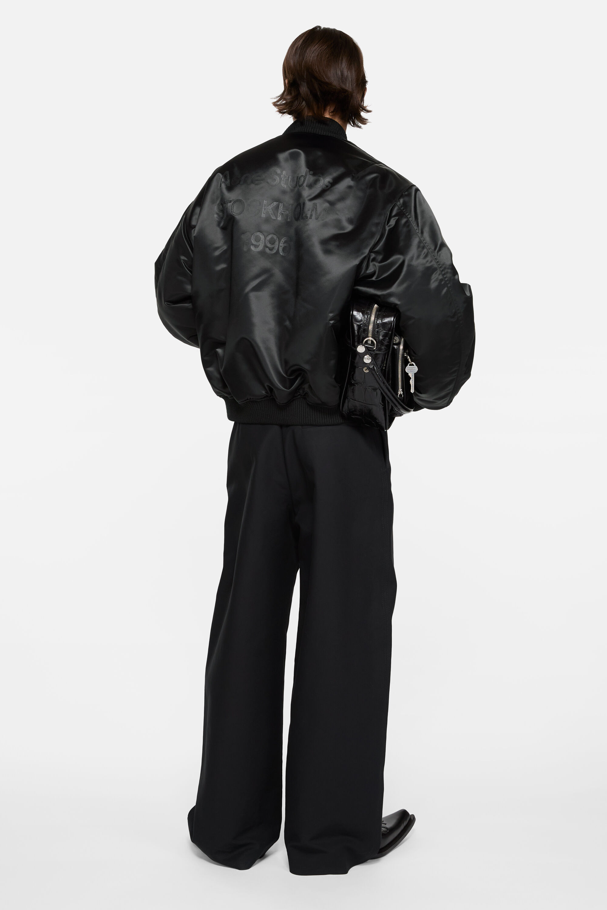 Acne Studios - ロゴボンバージャケット - ブラック