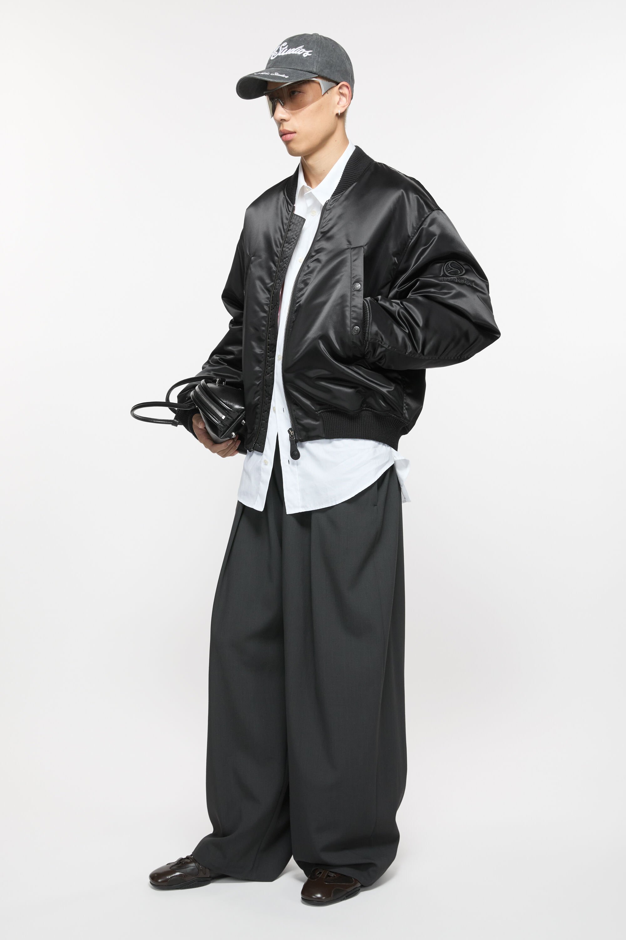 Acne Studios - ボンバージャケット ロゴグラム - ブラック