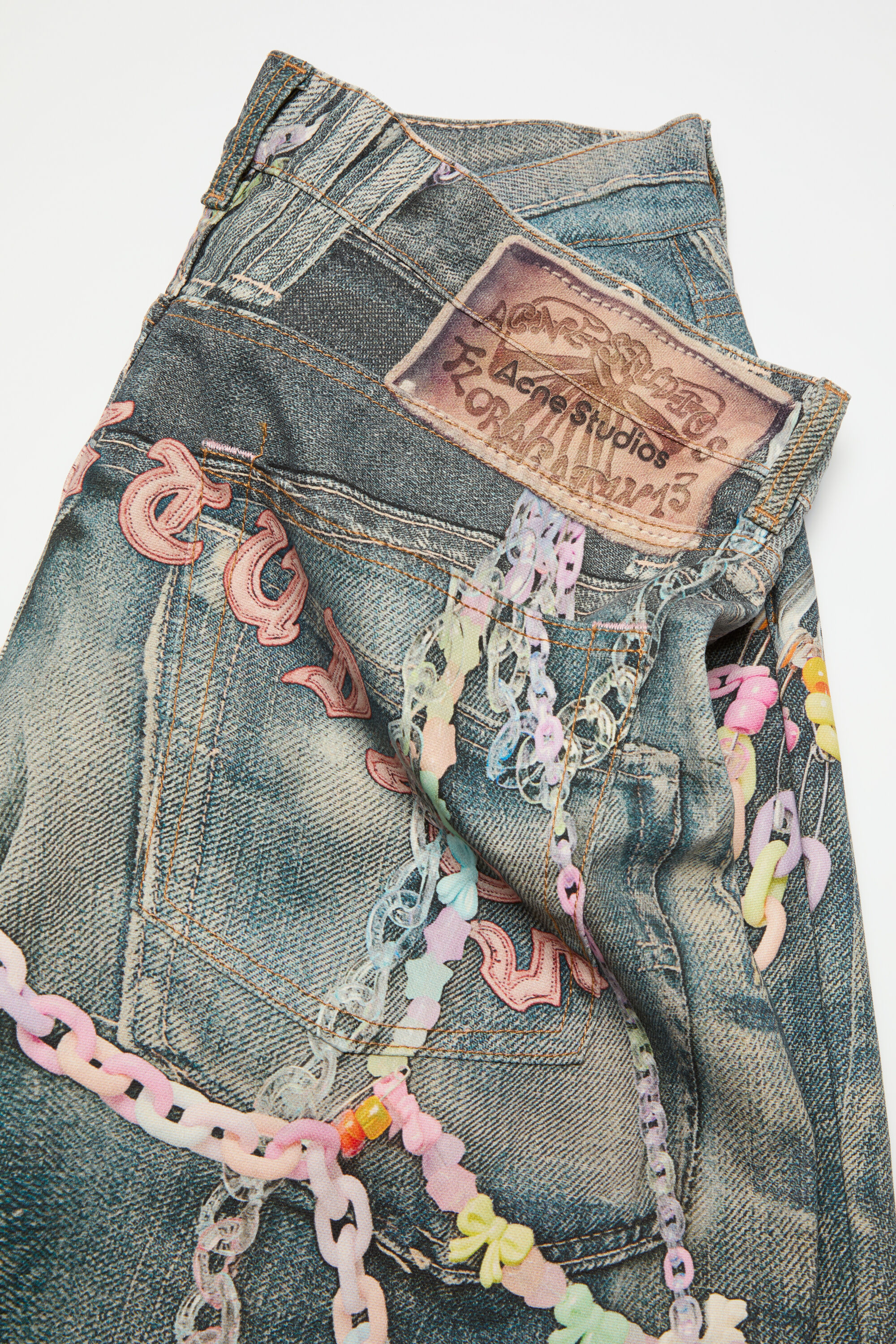 Acne Studios - Denim shorts - loose fit - Mid blue