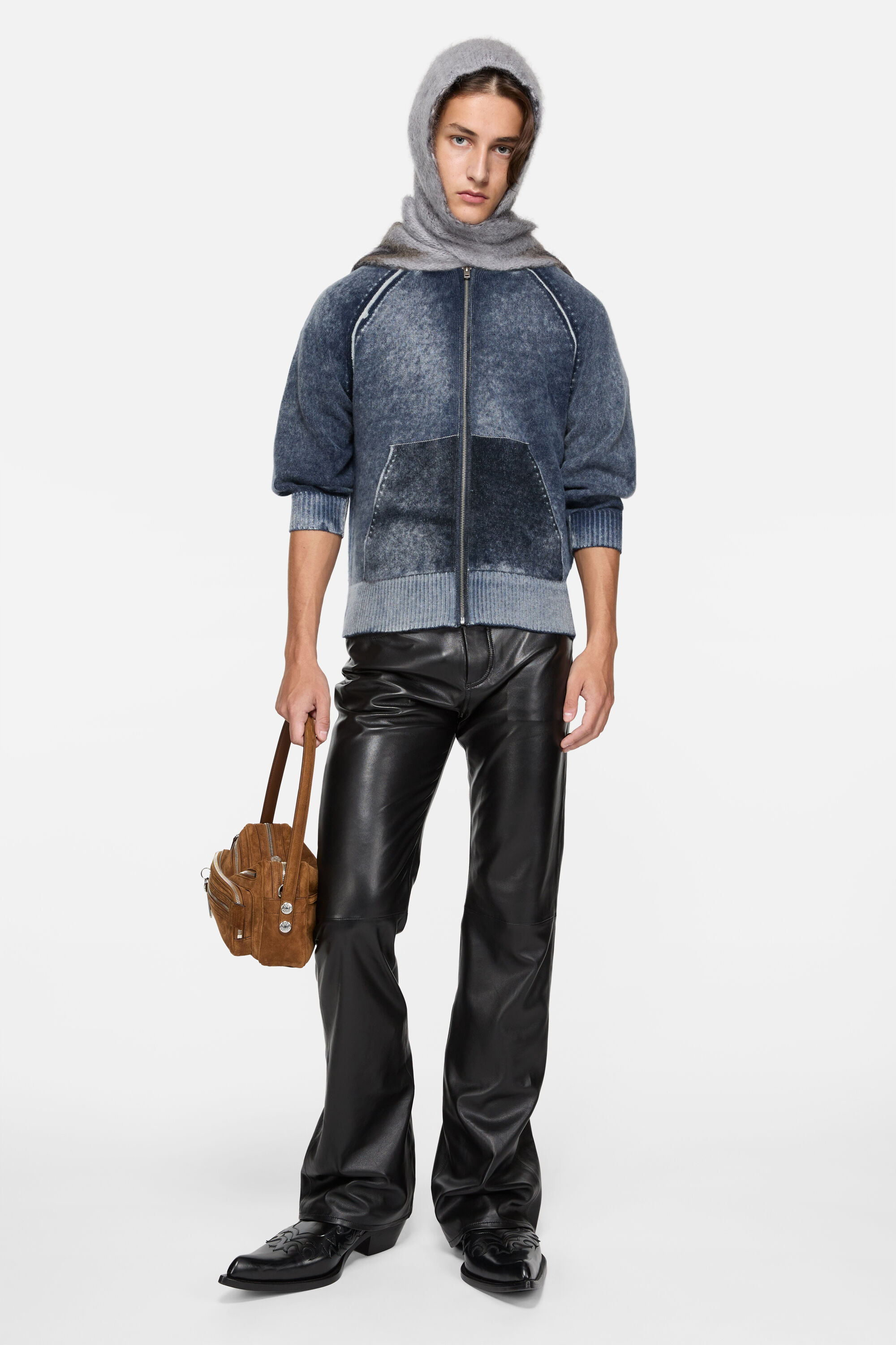Acne Studios - フード付きジッパースウェット - ネイビーブルー