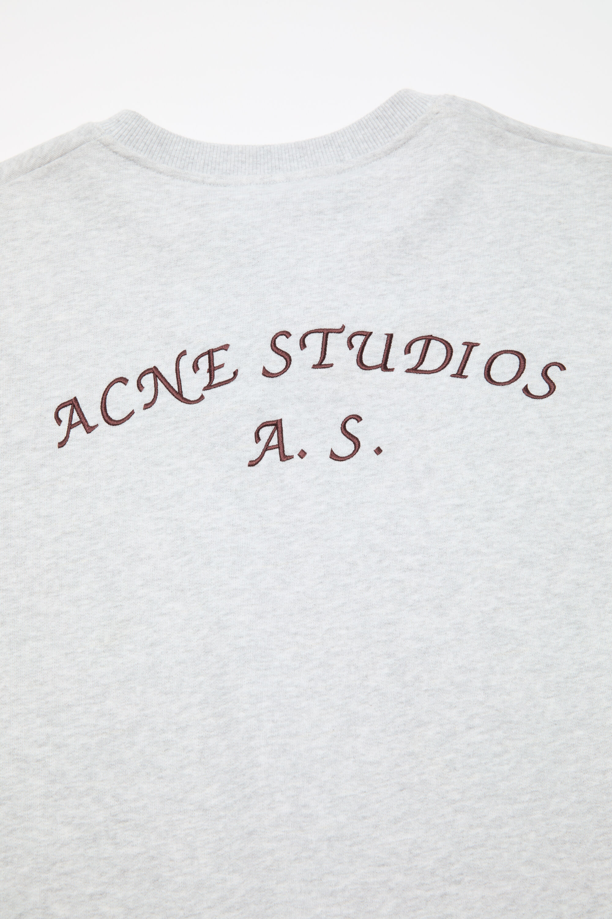 Acne Studios - Fleece logo sweater - Pale Grey Melange