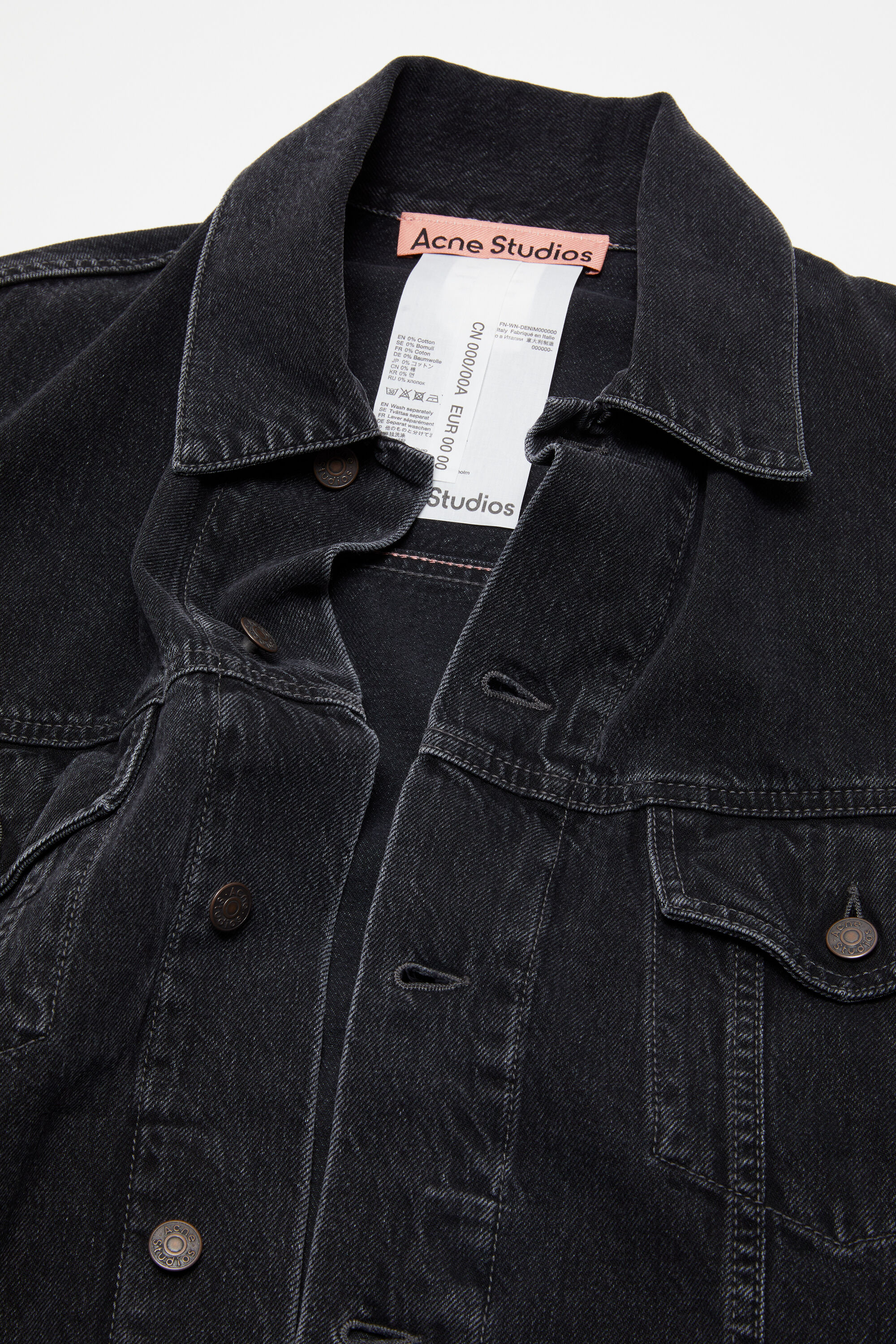 Acne Studios - デニムジャケット - リラックスフィット - ブラック