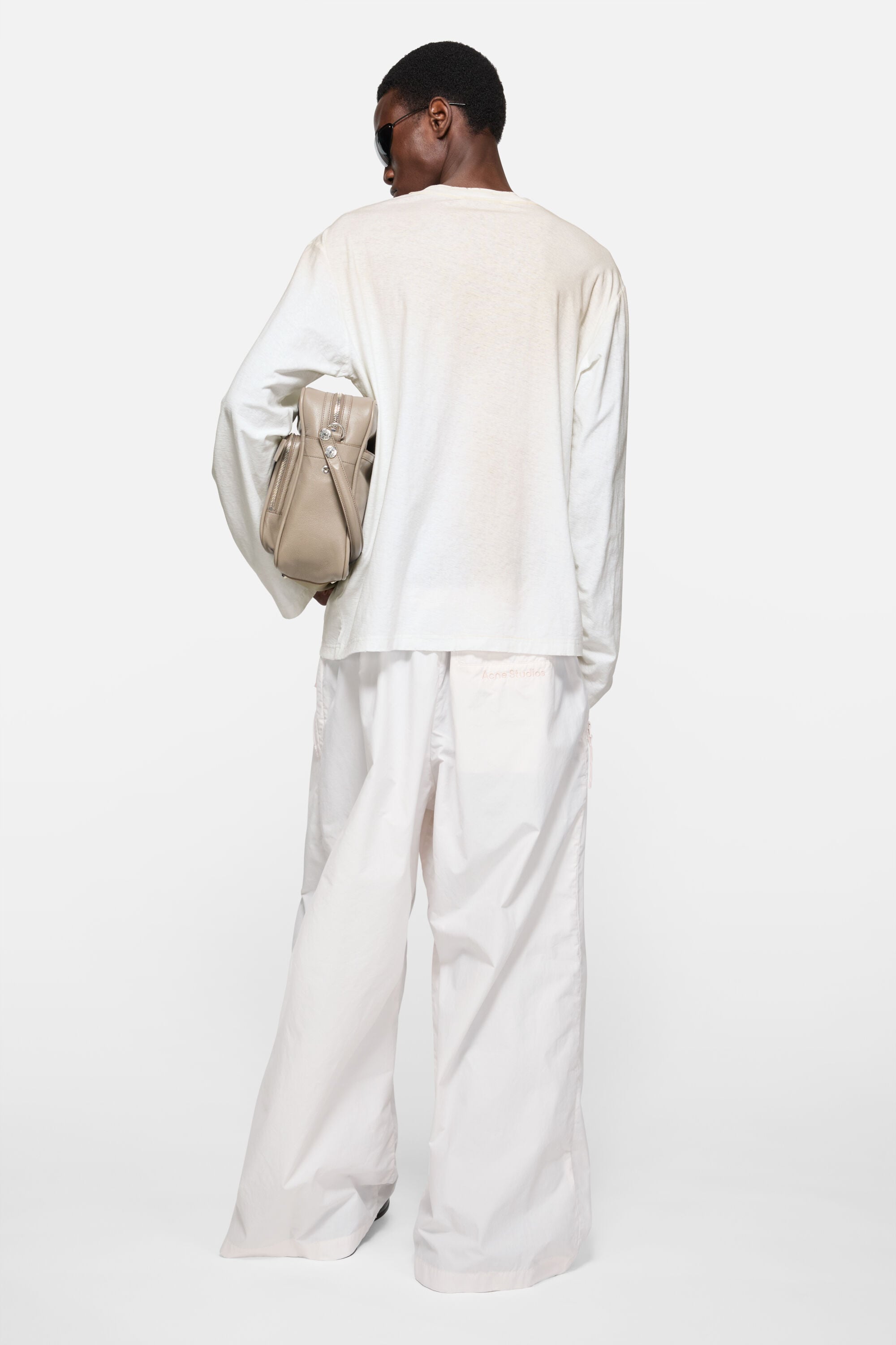 Acne Studios - ロゴTシャツ - リラックスフィット - ダスティホワイト