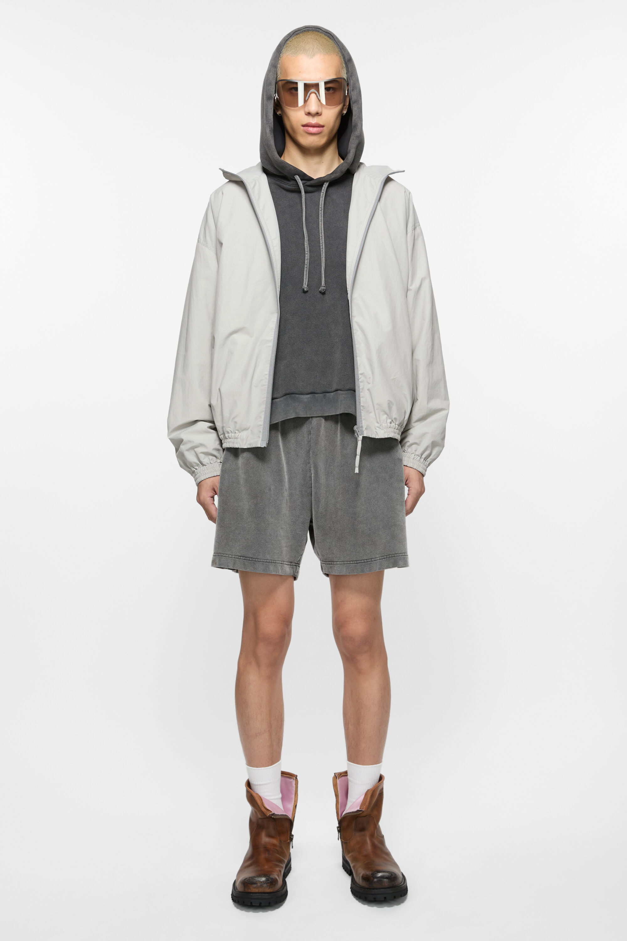 Acne Studios - ロゴ入りテクニカルジャケット - グレー