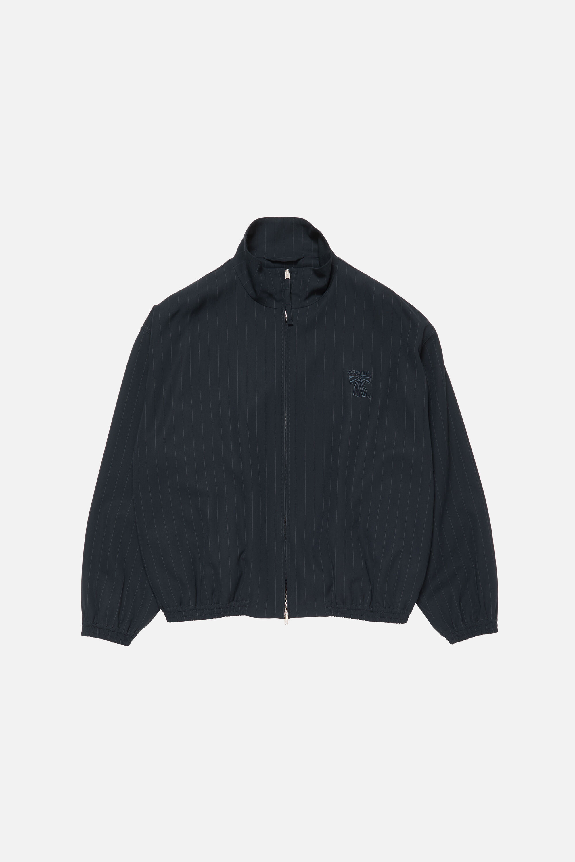 Acne Studios - ピンストライプジップジャケット - ネイビー