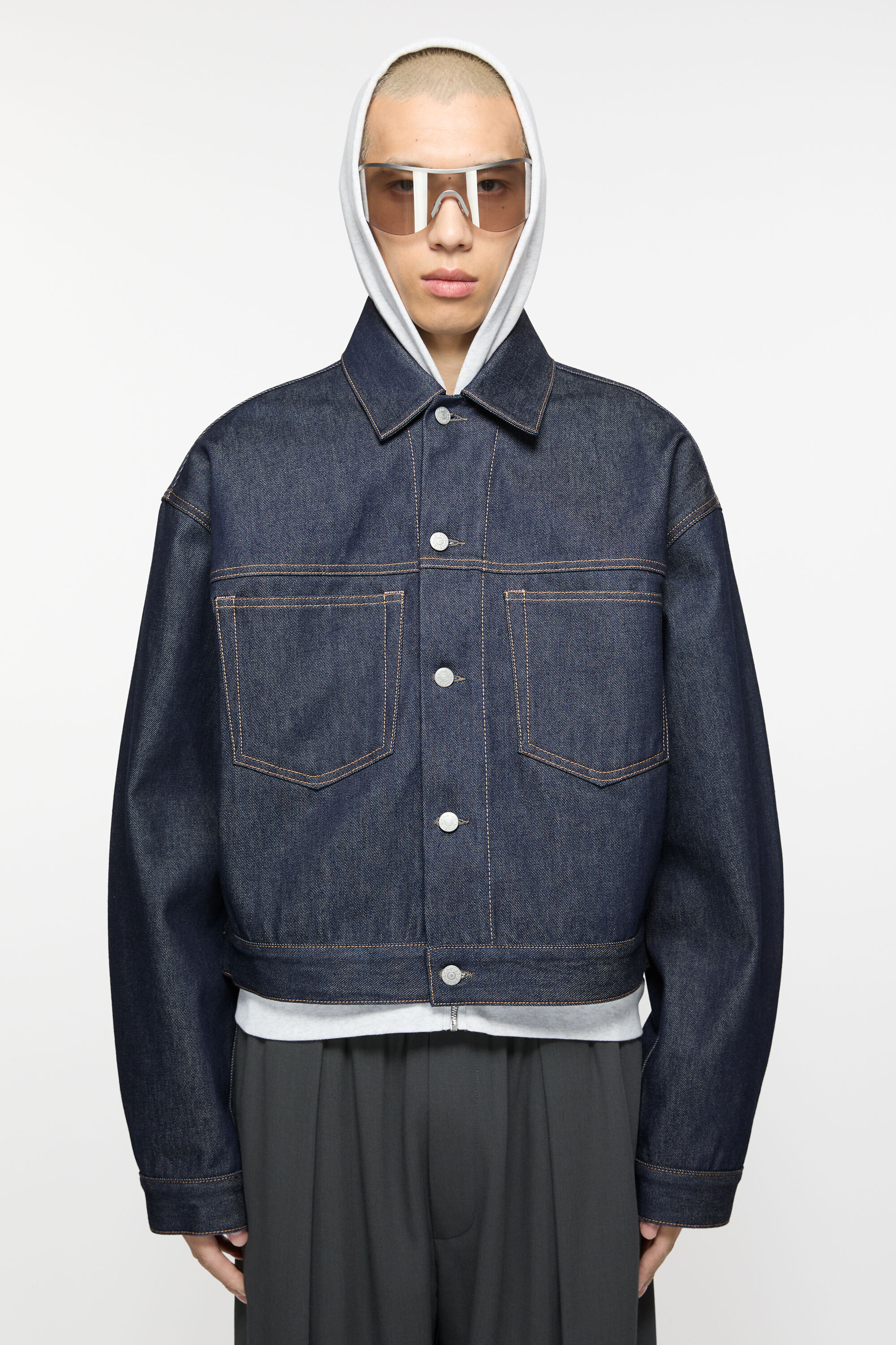 Acne Studios - デニムジャケット - ボクシーフィット - インディゴブルー