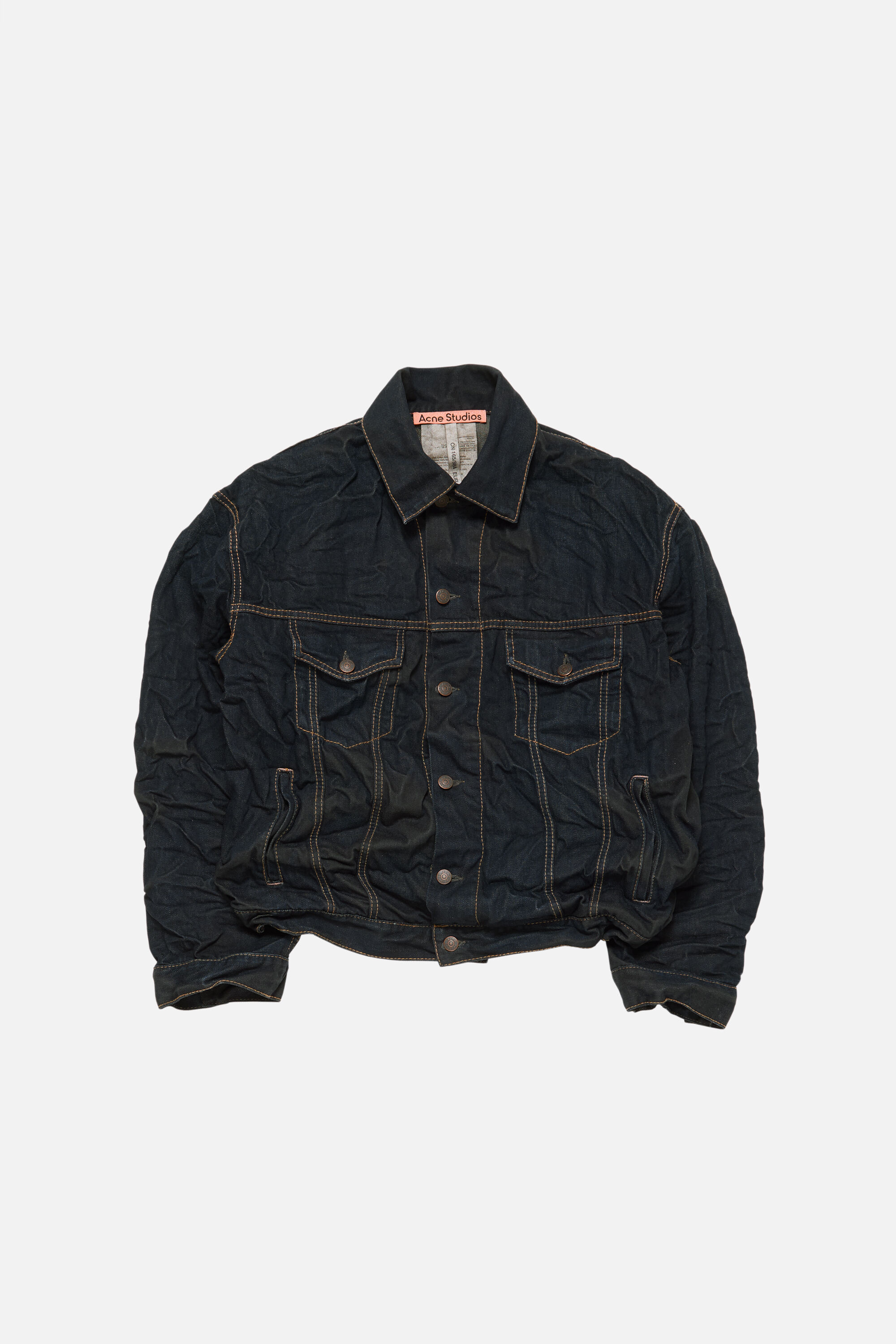 Acne Studios - クリースドデニムジャケット - インディゴブルー