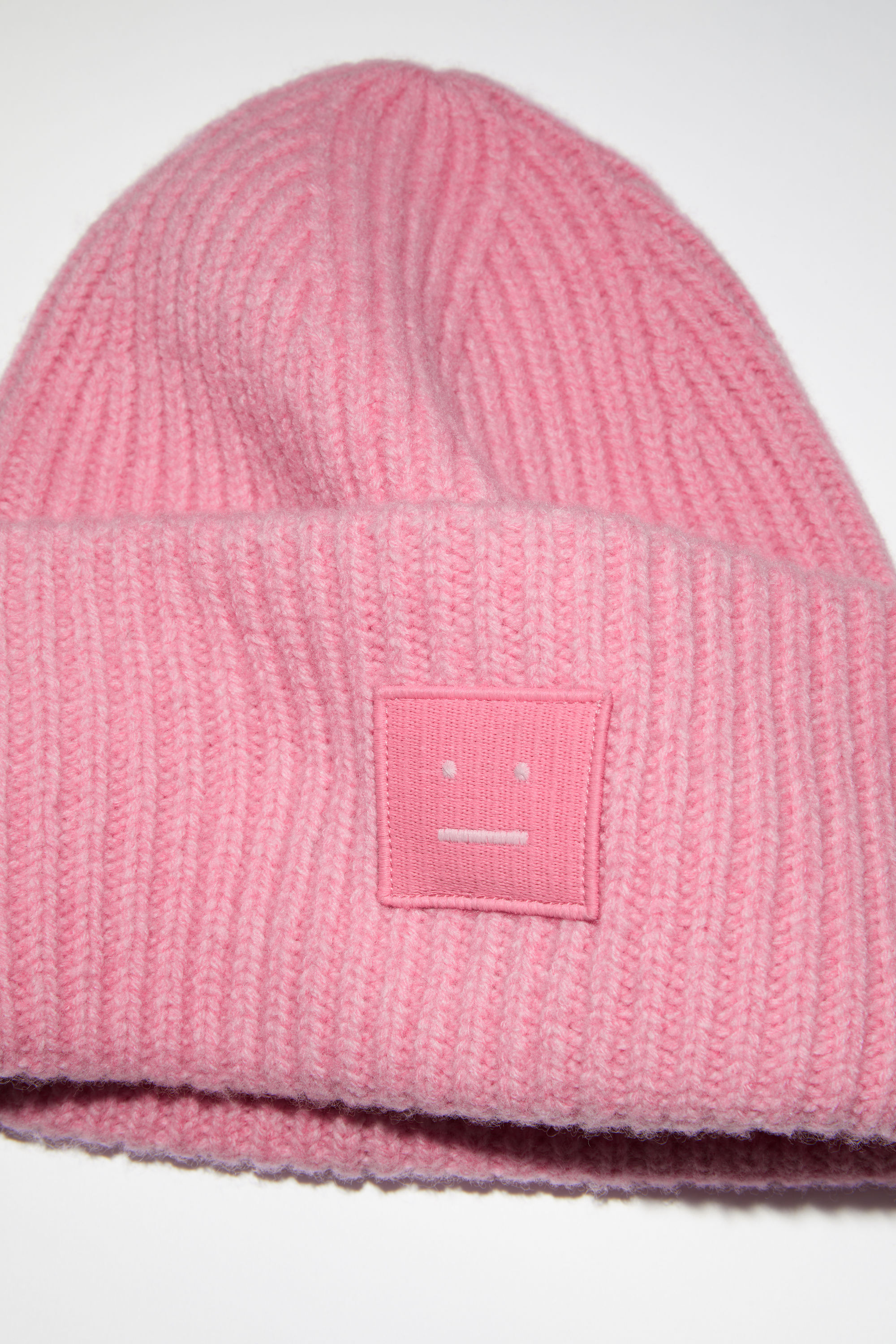 Acne Studios - Large face logo beanie - Bubble Pink