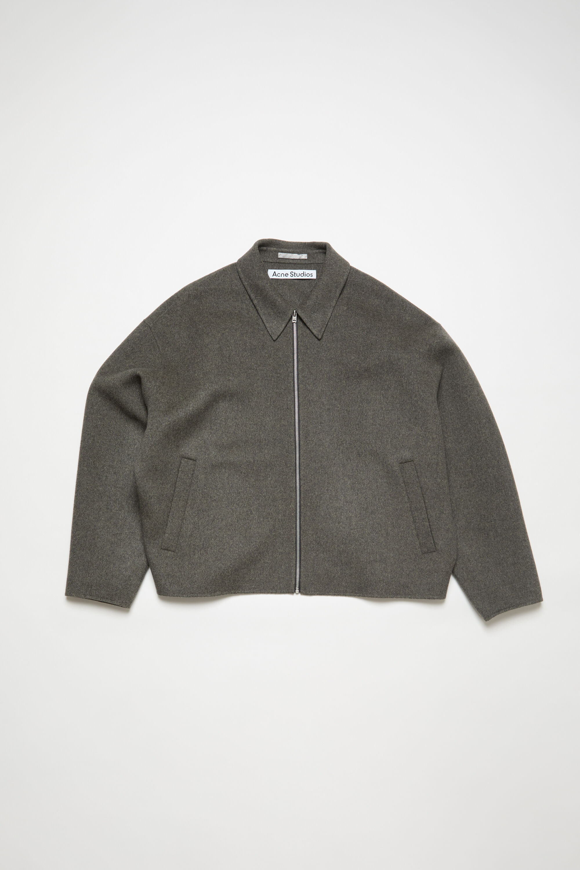 Acne Studios - ウールジッパージャケット - グレーメランジ