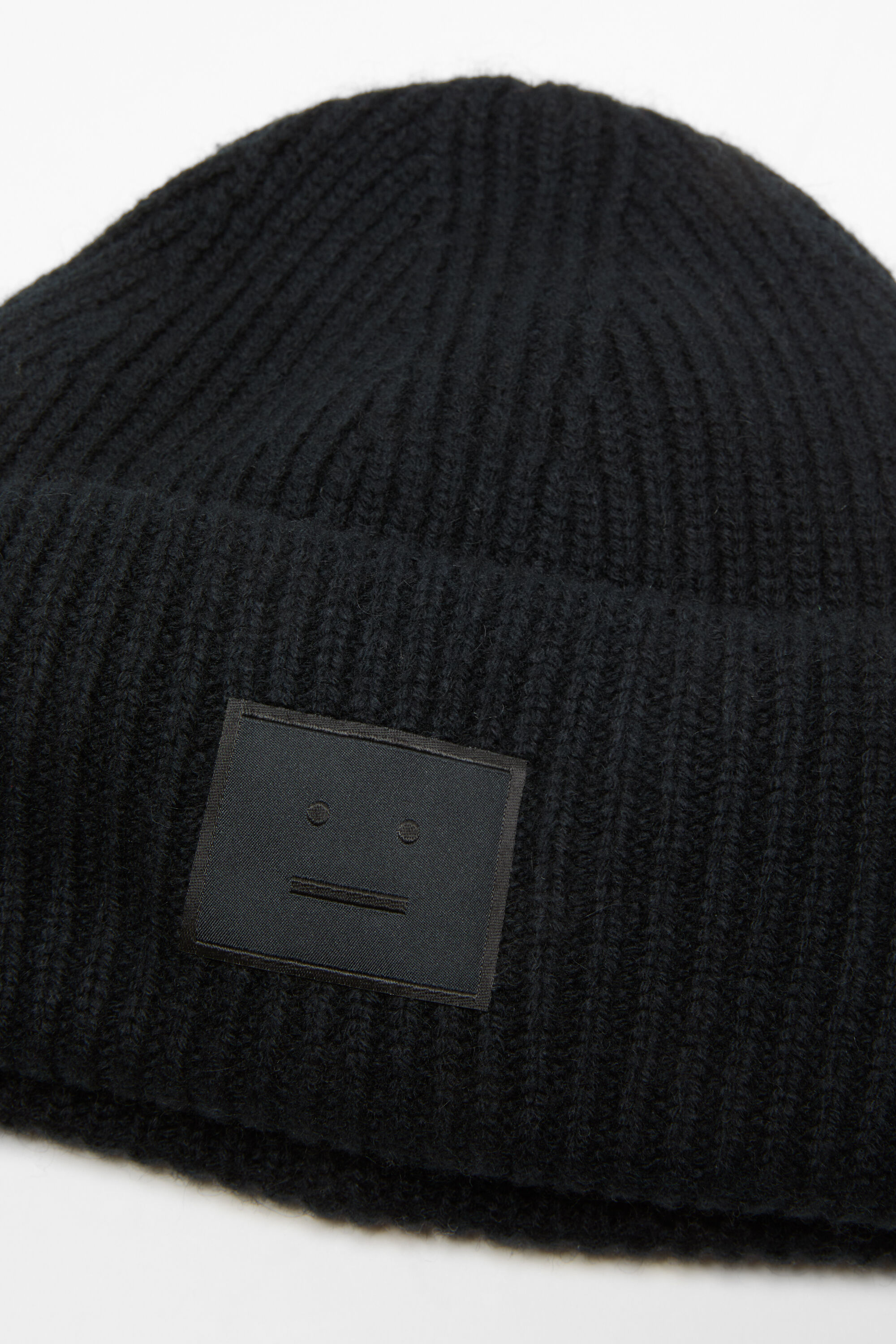 Acne Studios - Faceロゴビーニー - ヤク - ブラック