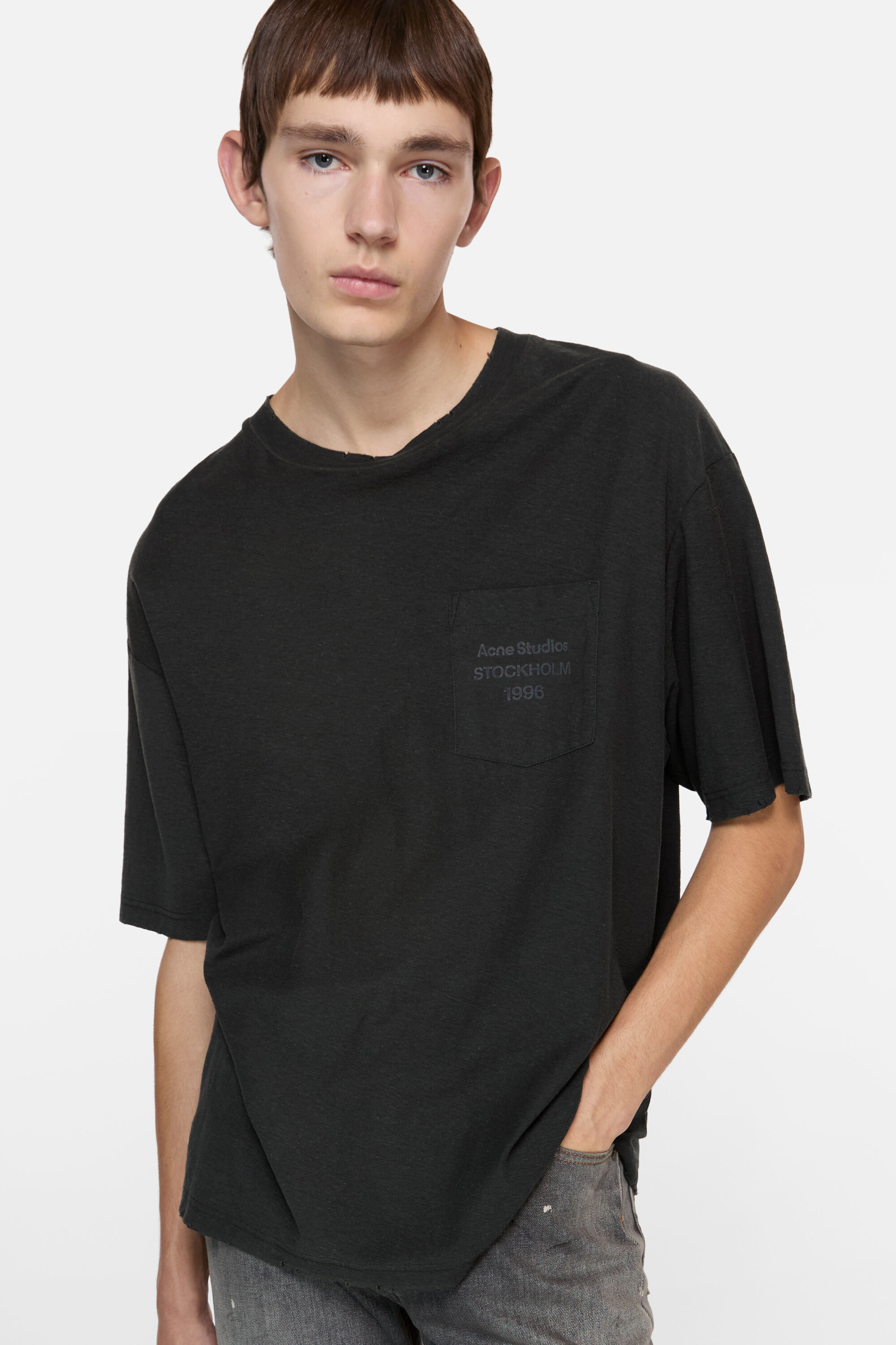 Acne Studios - Logo t-shirt - Relaxed unisex fit - Black