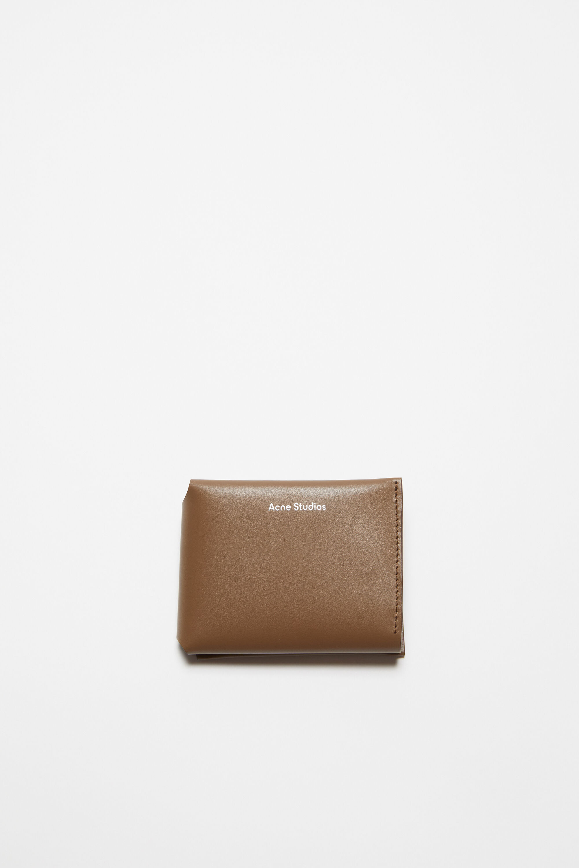 Acne Studios - レザー製三つ折りウォレット - キャメルブラウン